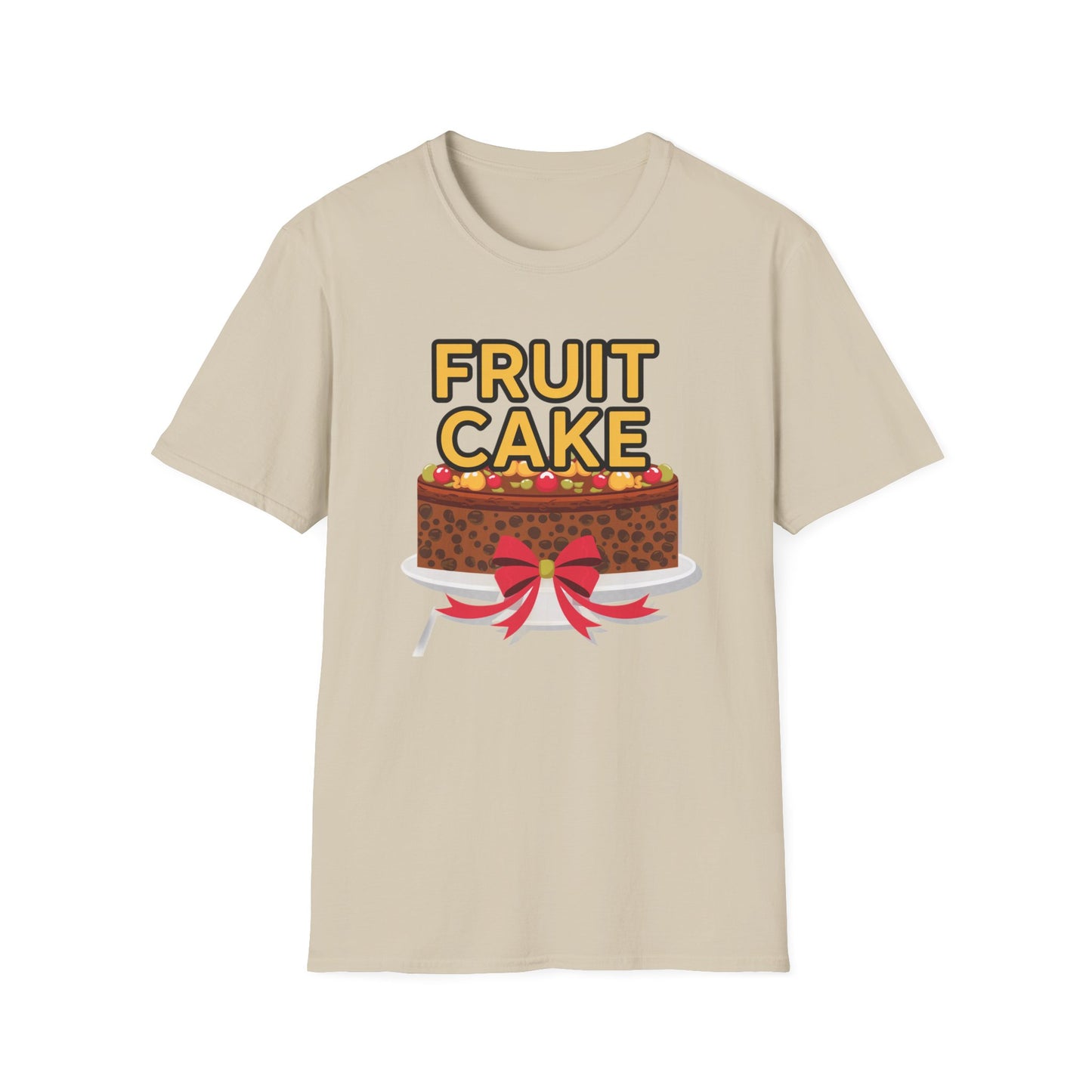 Fruit Cake Fun Unisex Softstyle T-Shirt, Funny Cake Tee, Baking Gift, Holiday Humor Shirt, Birthday or Christmas Apparel