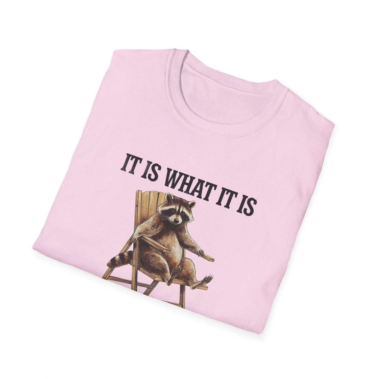Funny Raccoon T-Shirt, Humorous Unisex Tee, Casual Wear, Gift for Friends, Relaxed Style, Everyday Humor, Animal Lover Shirt