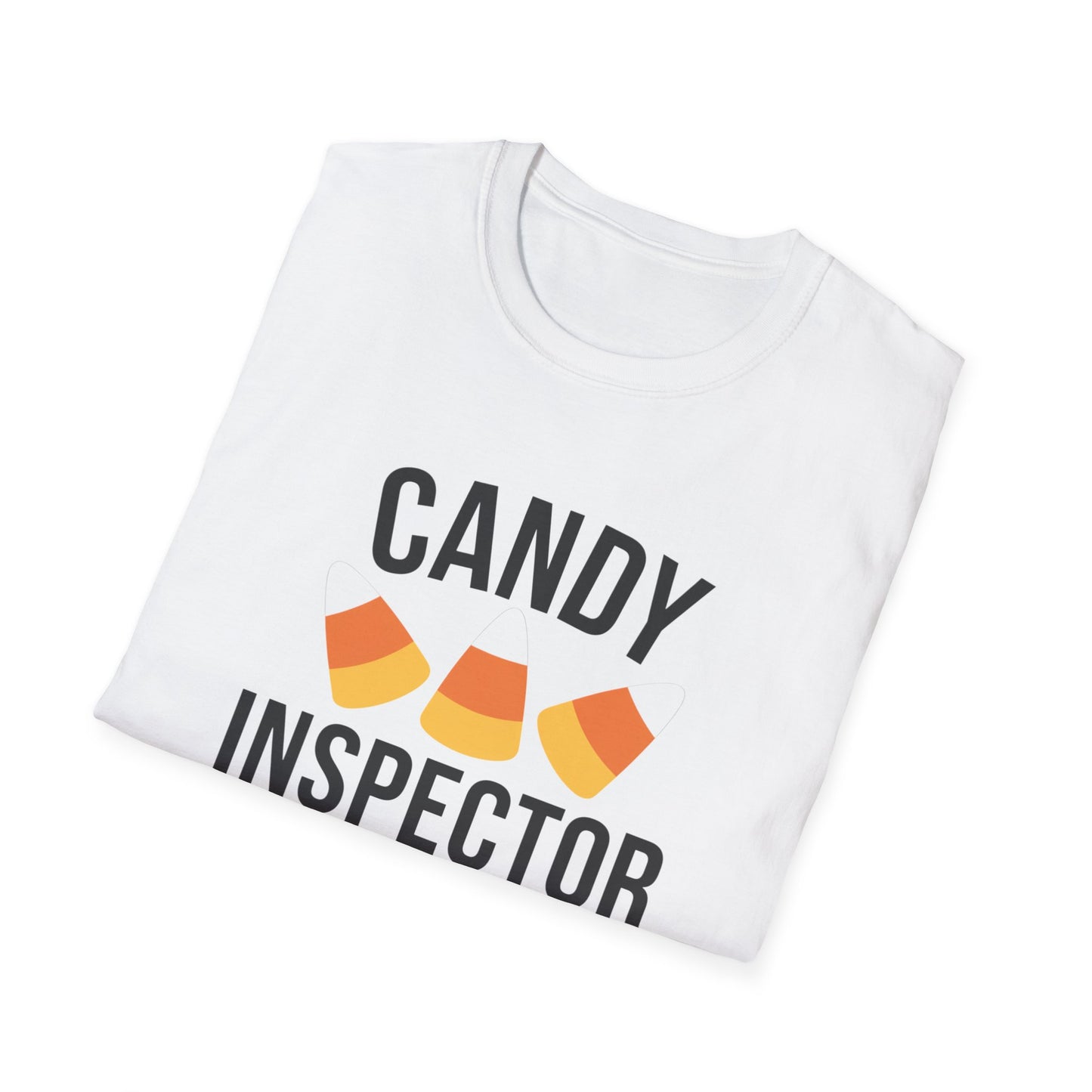Fun Candy Inspector T-Shirt for Halloween, Unisex Graphic Tee, Sweet Tooth Apparel, Perfect for Fall Celebrations, Trick or Treat