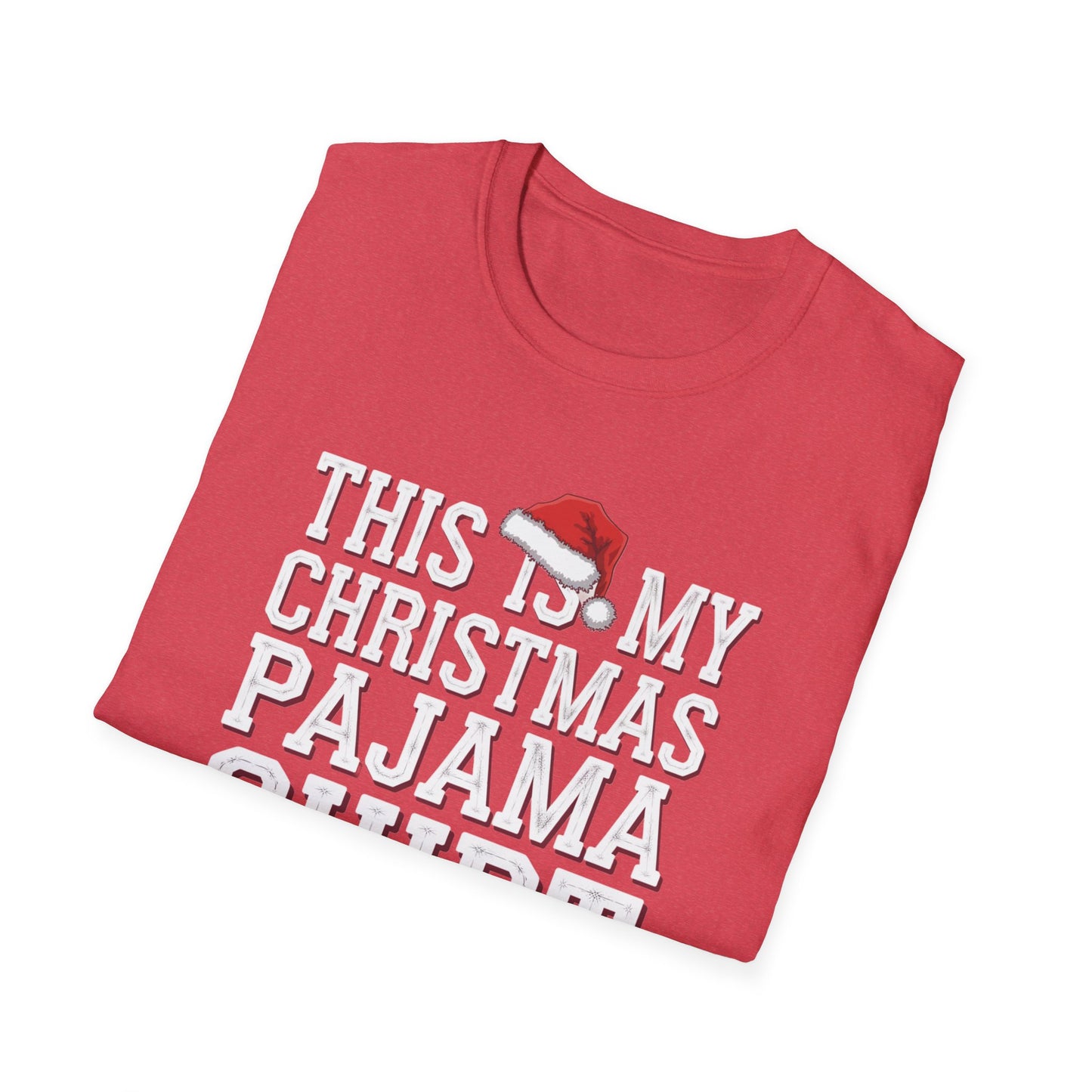 This is My Christmas Pajama Shirt - Unisex Softstyle Tee, Holiday Gift, Cozy T-Shirt, Christmas Pajama, Fun Winter Wear