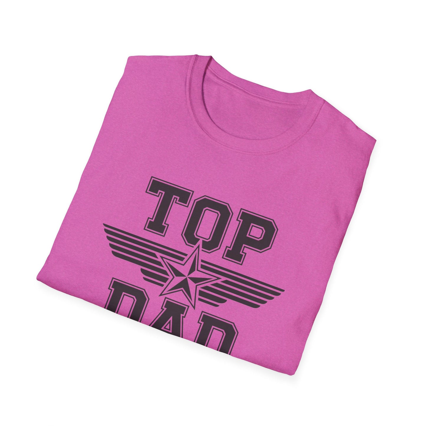 Top Dad Unisex Softstyle T-Shirt, Father's Day Gift, Casual Wear, Dad Shirt, Family Reunion Tee, Gift for Dad