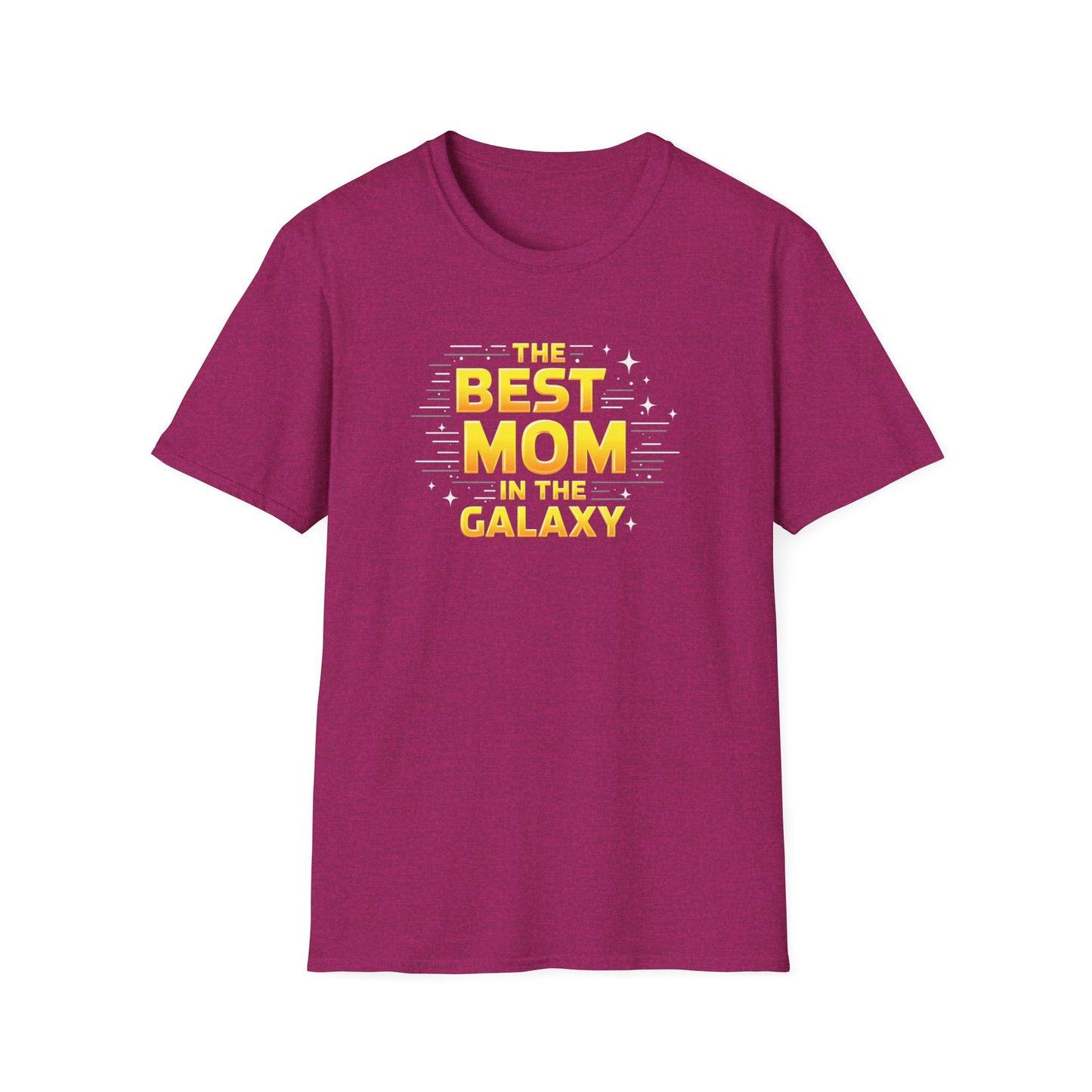 Best Mom in the Galaxy T-Shirt - Unisex Softstyle Tee for Mother's Day, Birthday Gift, Mom Appreciation, Casual Wear, Family Gatherings