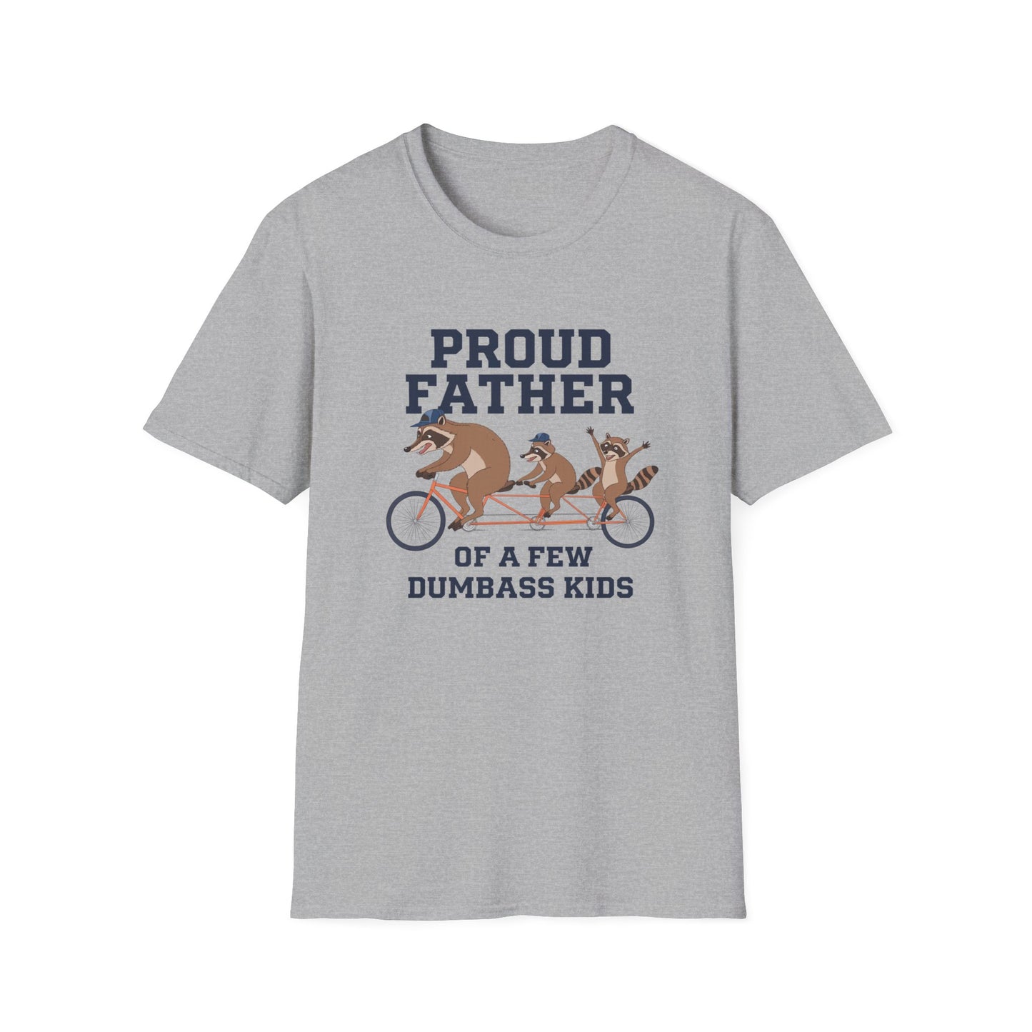 Proud Father Animal T-Shirt | Unisex Softstyle Tee for Dad