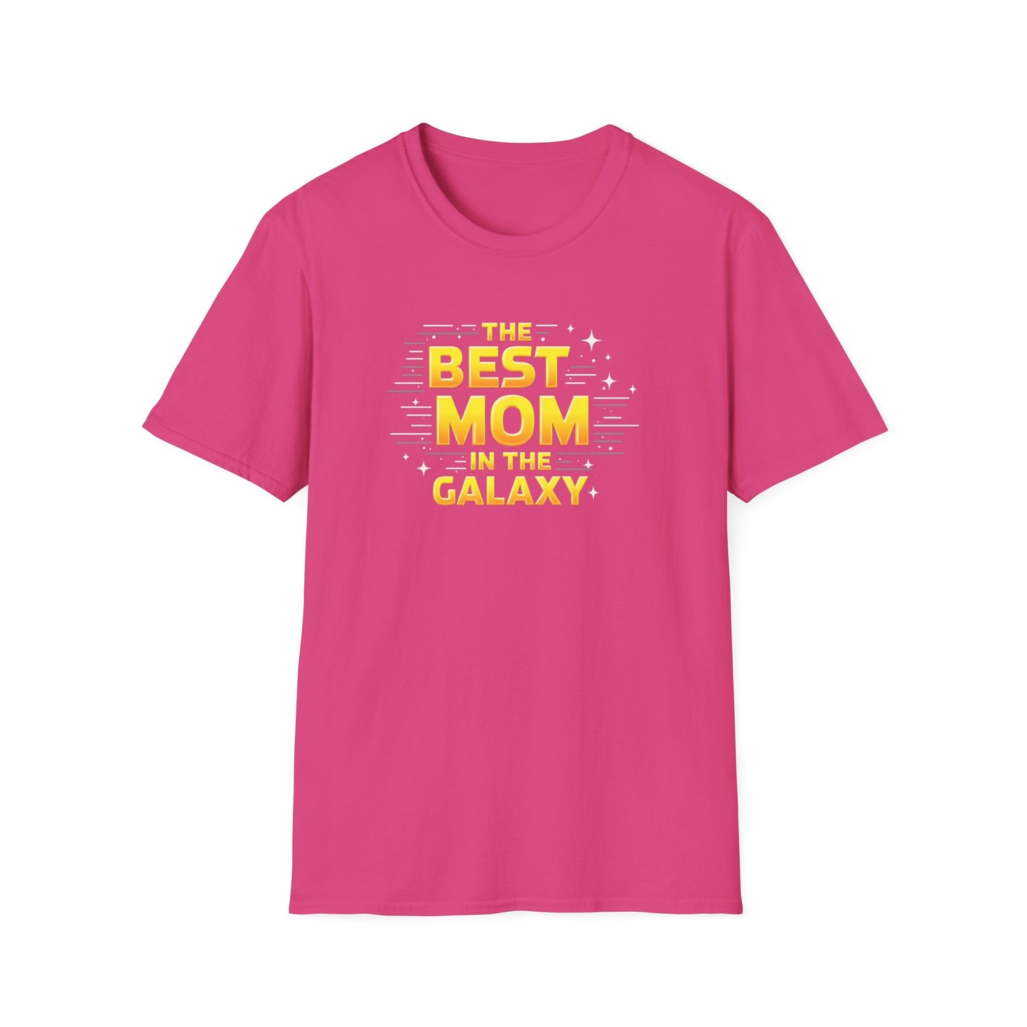 Best Mom in the Galaxy T-Shirt - Unisex Softstyle Tee for Mother's Day, Birthday Gift, Mom Appreciation, Casual Wear, Family Gatherings