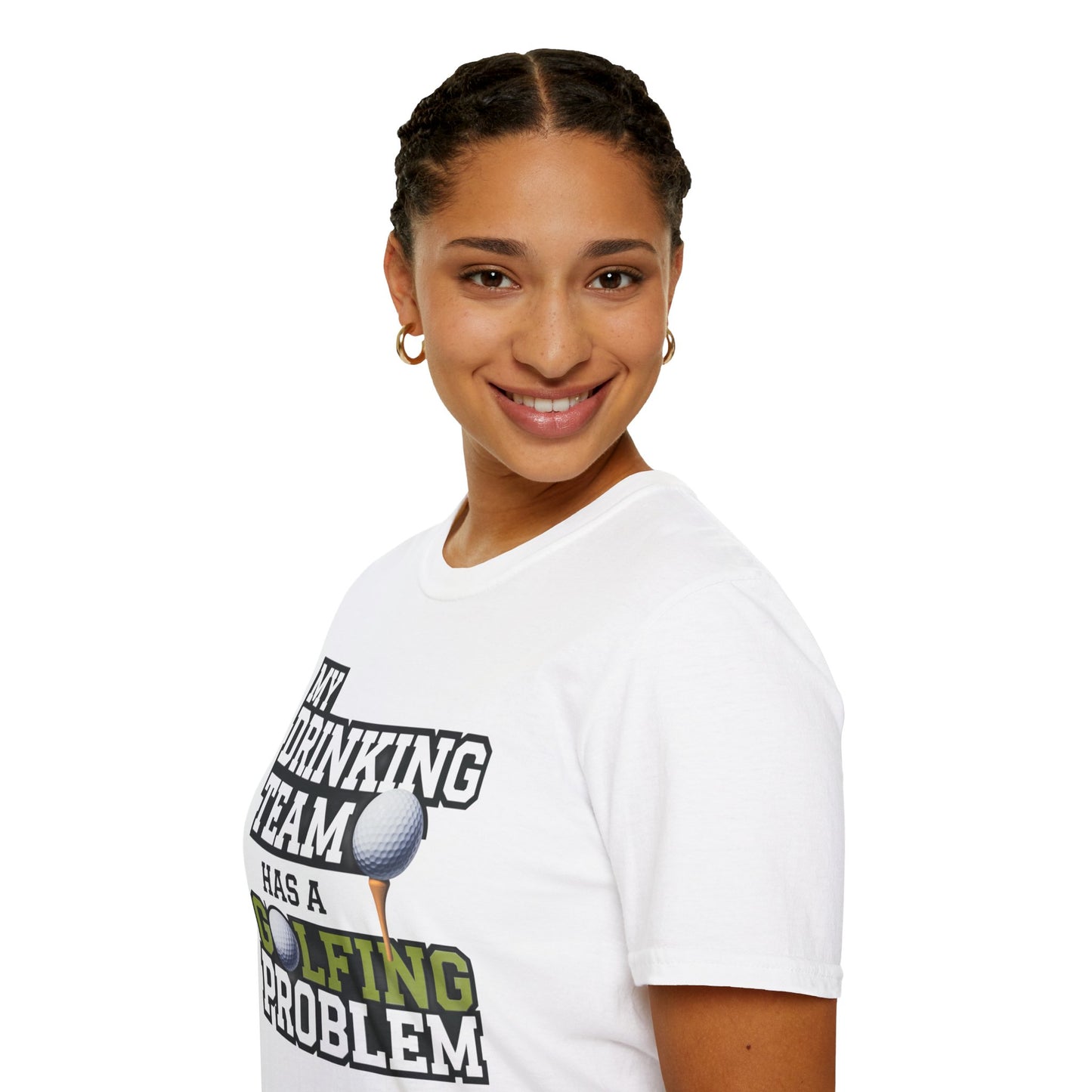 Funny Golfing Problem Unisex Softstyle T-Shirt