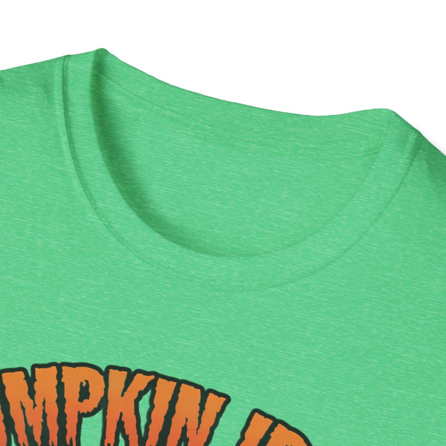 Halloween Pumpkin Iron Gym T-Shirt, Funny Fall Workout Top, Unisex Fitness Apparel, Spooky Season Gift, October Gym Shirt