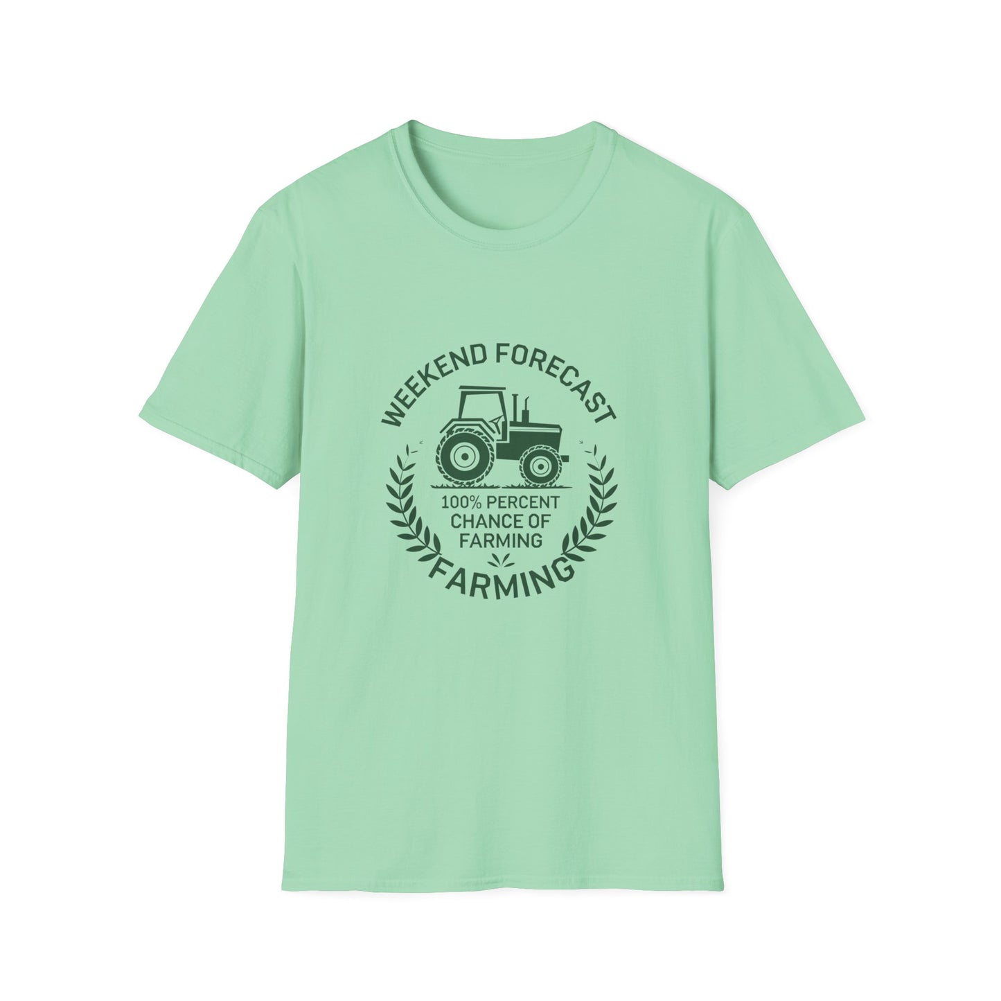 Weekend Forecast Farming Unisex Softstyle T-Shirt