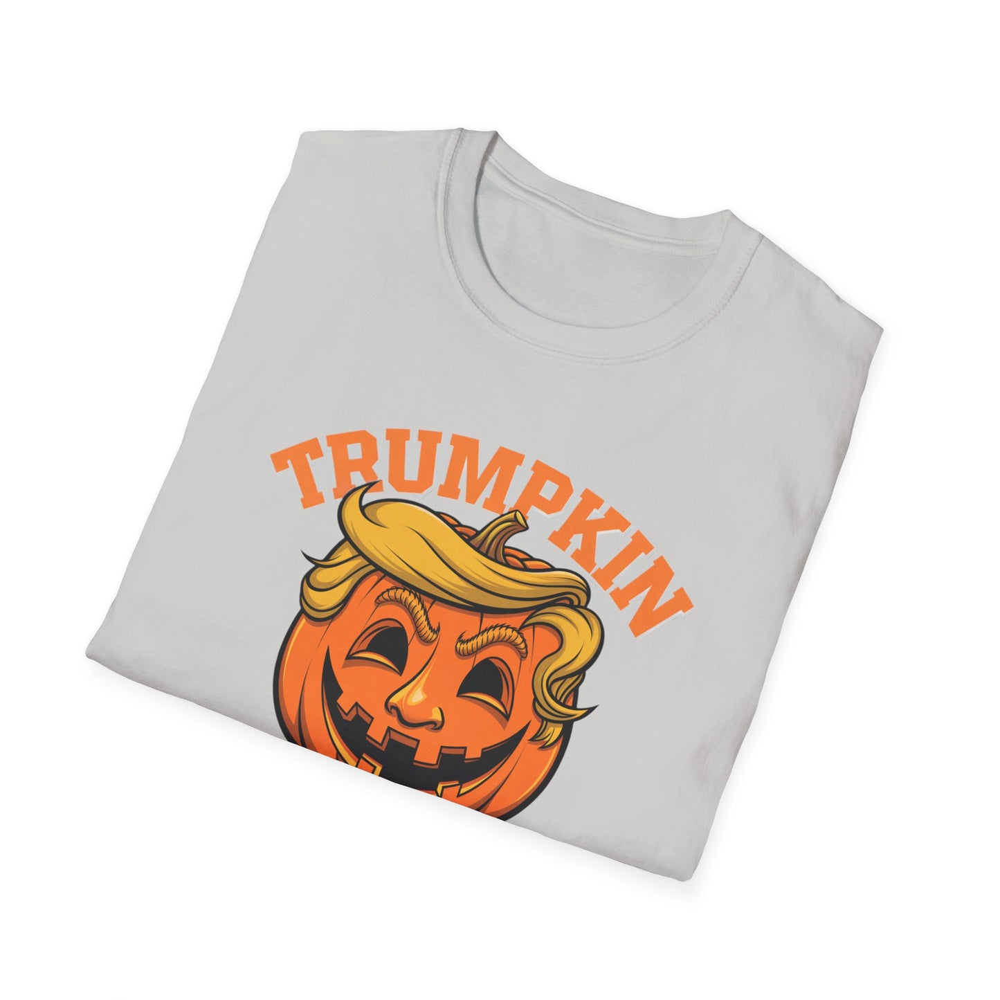 Halloween Trumpkin T-Shirt - Unisex Softstyle Tee for Fall Festivities, Party Attire, Gag Gift, Trick or Treat, Spooky Season