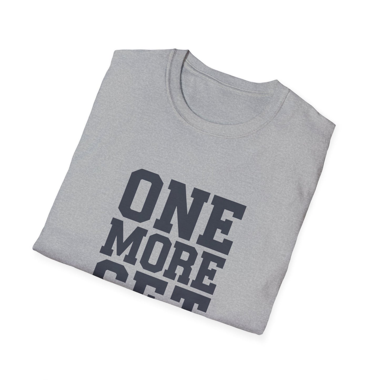 Motivational Fitness T-Shirt - 'One More Set' Unisex Softstyle Tee