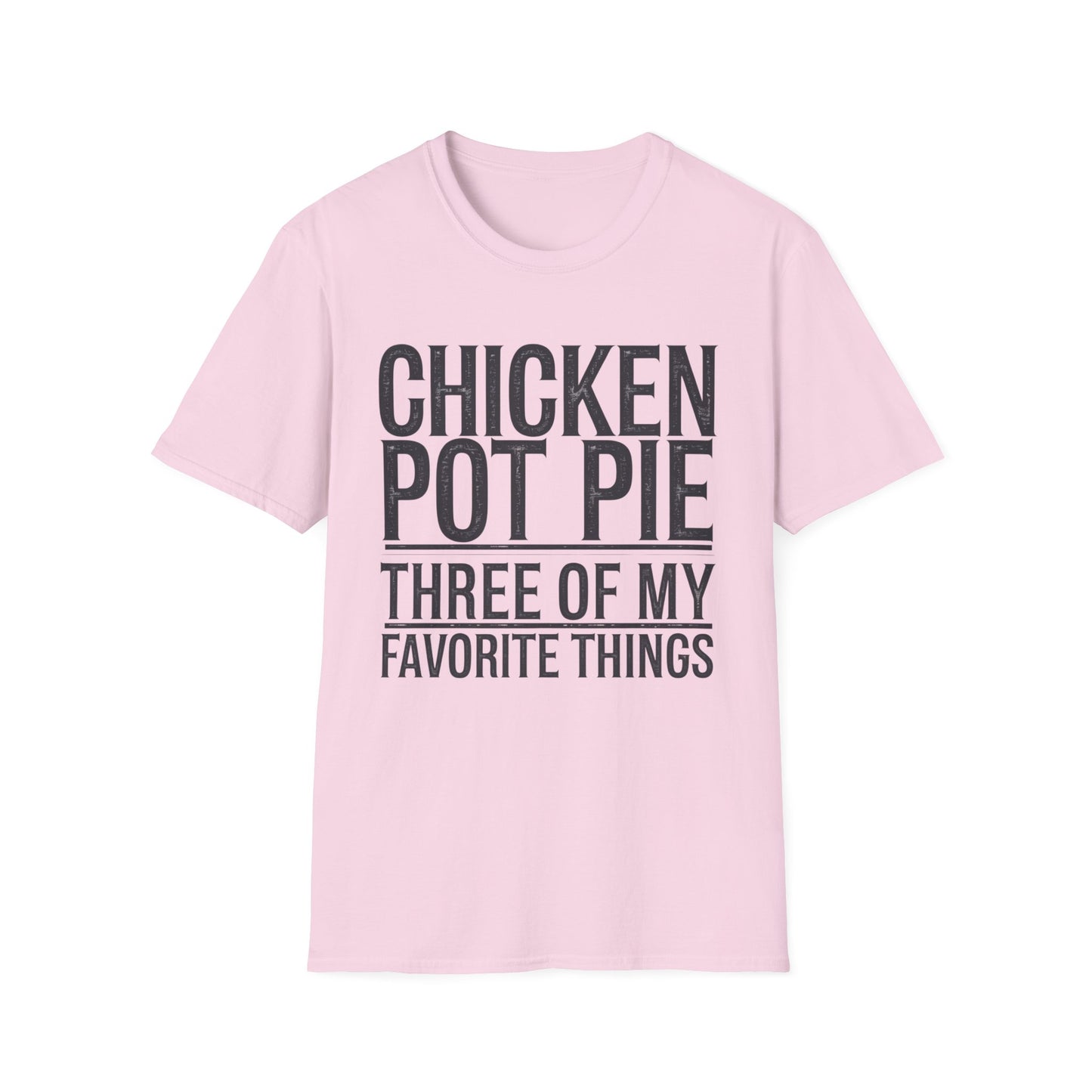 Funny Chicken Pot Pie Unisex Softstyle T-Shirt | Perfect for Food Lovers