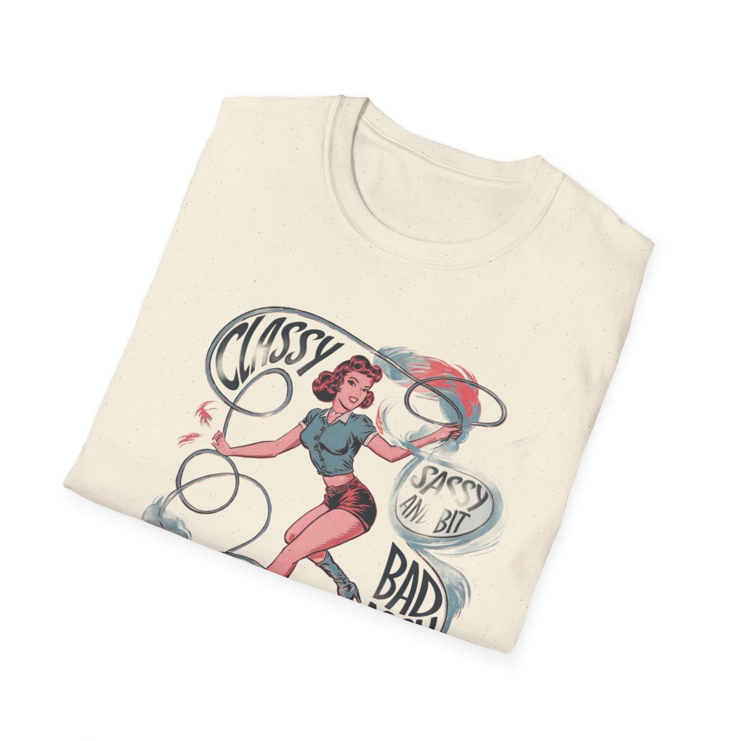 Classy & Badass Unisex T-Shirt, Vintage Chic Tee, Gift for Her, Empowerment Shirt, Casual Wear, Birthday Gift, Feminist Apparel