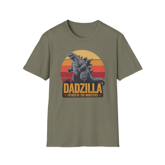 Dadzilla Tee - Unisex Softstyle T-Shirt for Dad Enthusiasts Fathers Day Gift