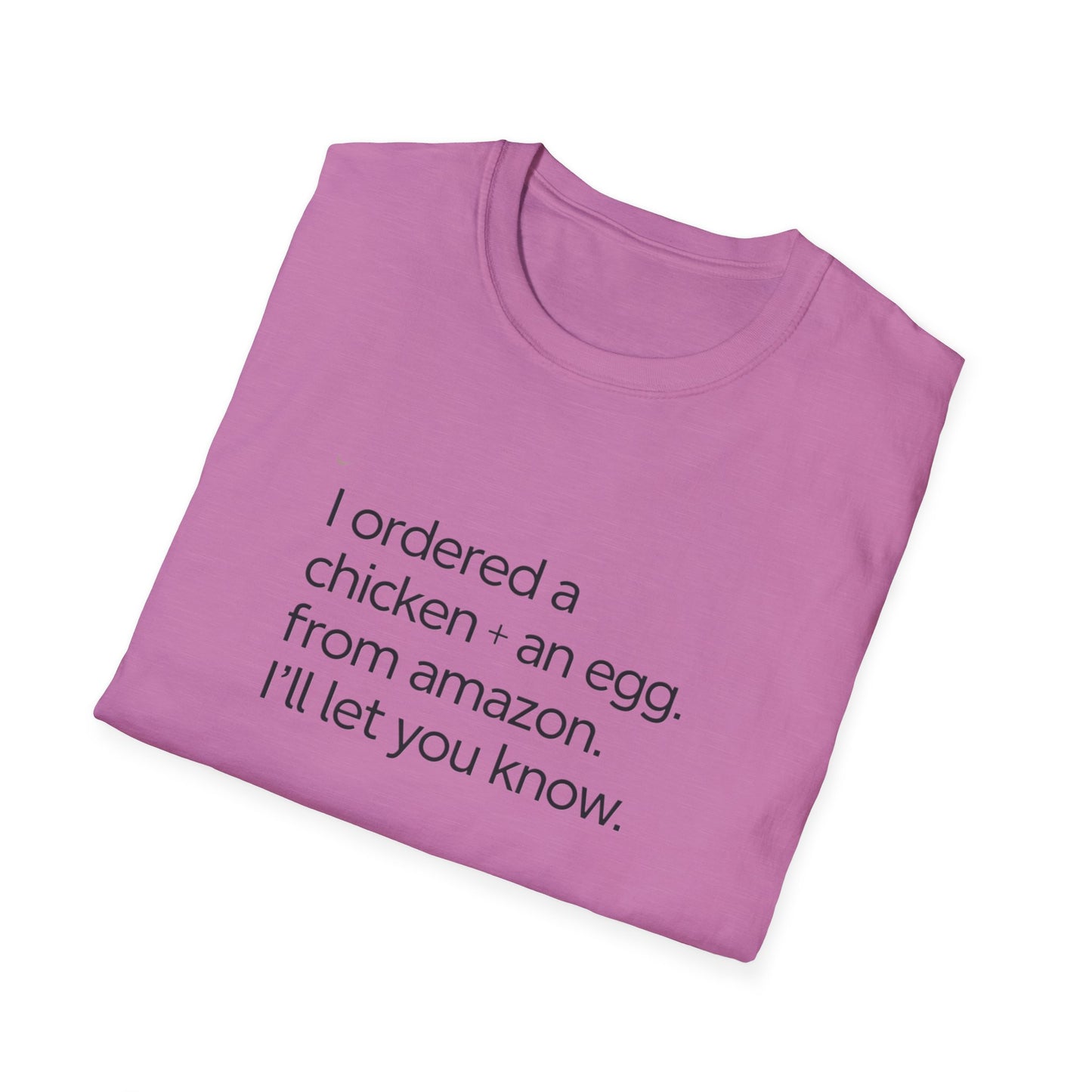 Funny Chicken & Egg Unisex Softstyle T-Shirt - Perfect Gift for Food Lovers