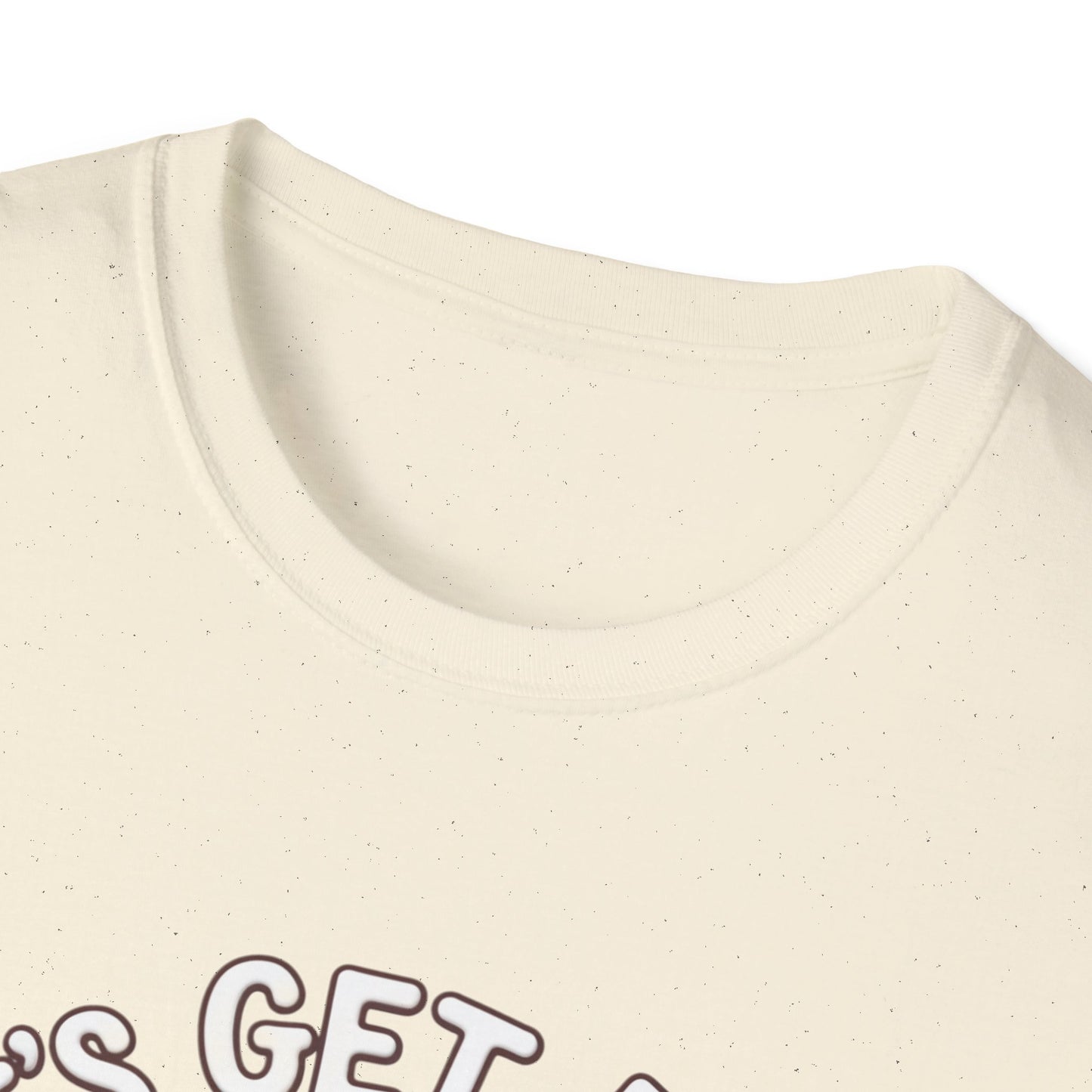 Funny Gingerbread T-Shirt, Unisex Softstyle Tee, Holiday Apparel, Christmas Gift, Baking Lover's Shirt, Let's Get Baked