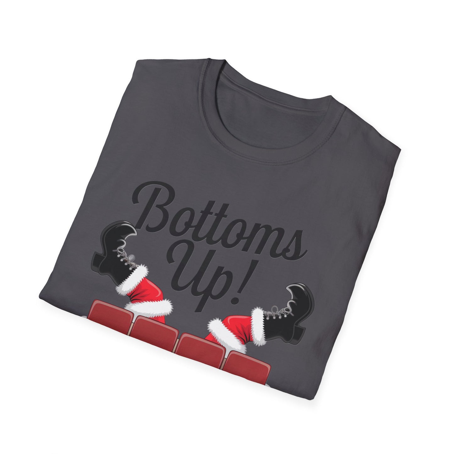 Playful Bottoms Up Unisex T-Shirt, Funny Shirt, Gift for Friends, Casual Wear, Party Apparel, Humor Tee