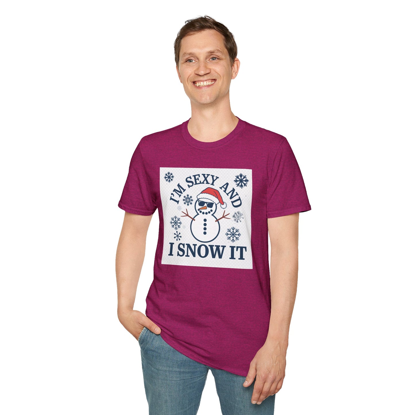 Funny Winter T-Shirt, I'm Sexy and I Snow It Tee, Holiday Gift, Xmas Apparel, Winter Humor Shirt, Unisex Snowman Tee
