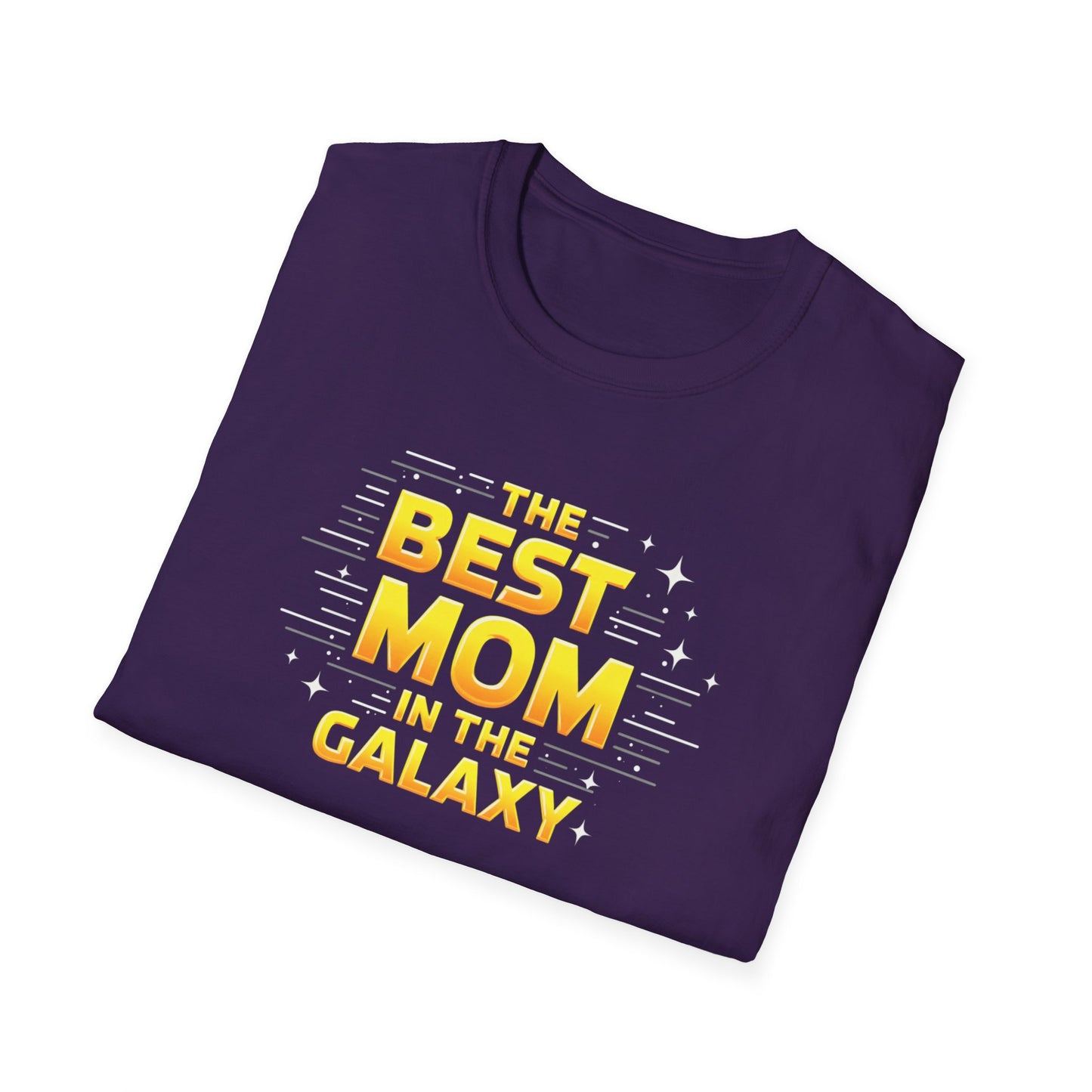 Best Mom in the Galaxy T-Shirt - Unisex Softstyle Tee for Mother's Day, Birthday Gift, Mom Appreciation, Casual Wear, Family Gatherings