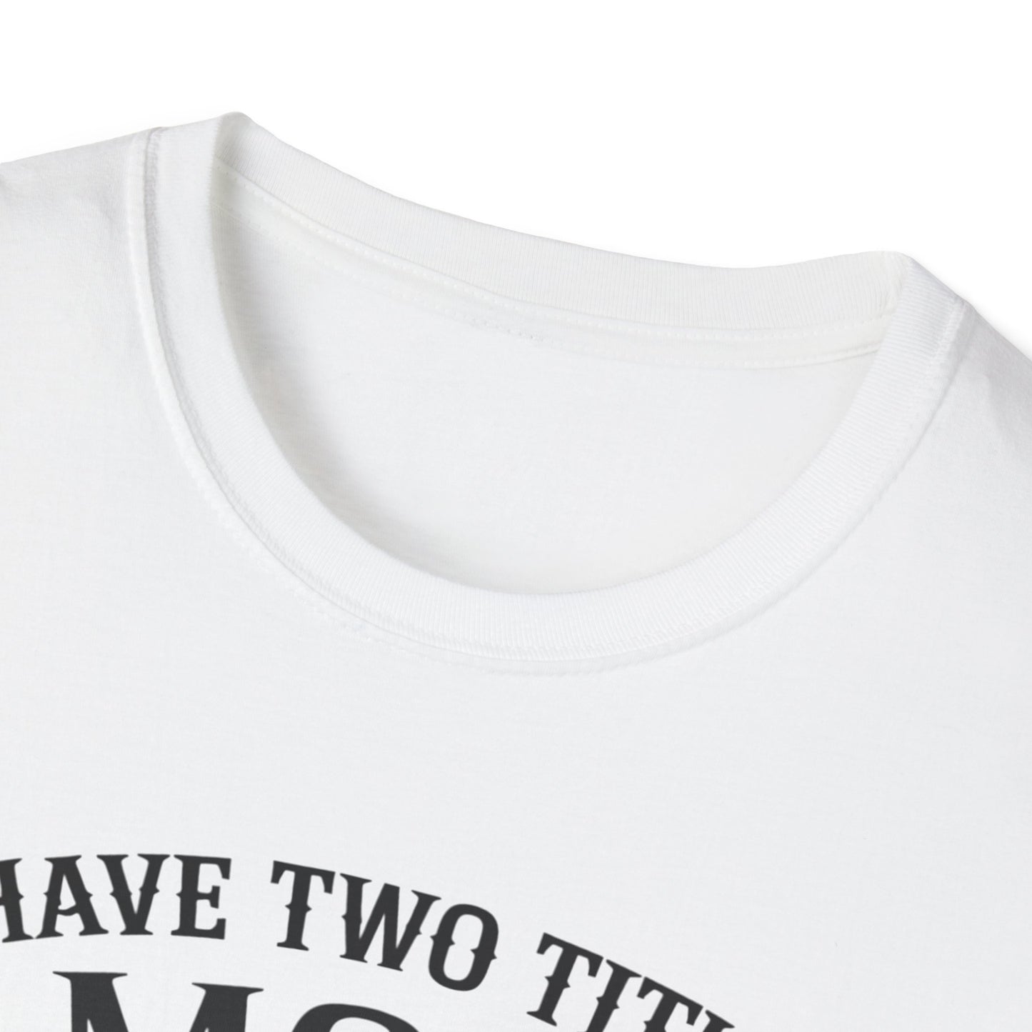 Unisex Softstyle T-Shirt with Mom and Grandma Titles Quote, Perfect Gift for Mothers Day, Grandparents Day, Family Gatherings, Daily [...]