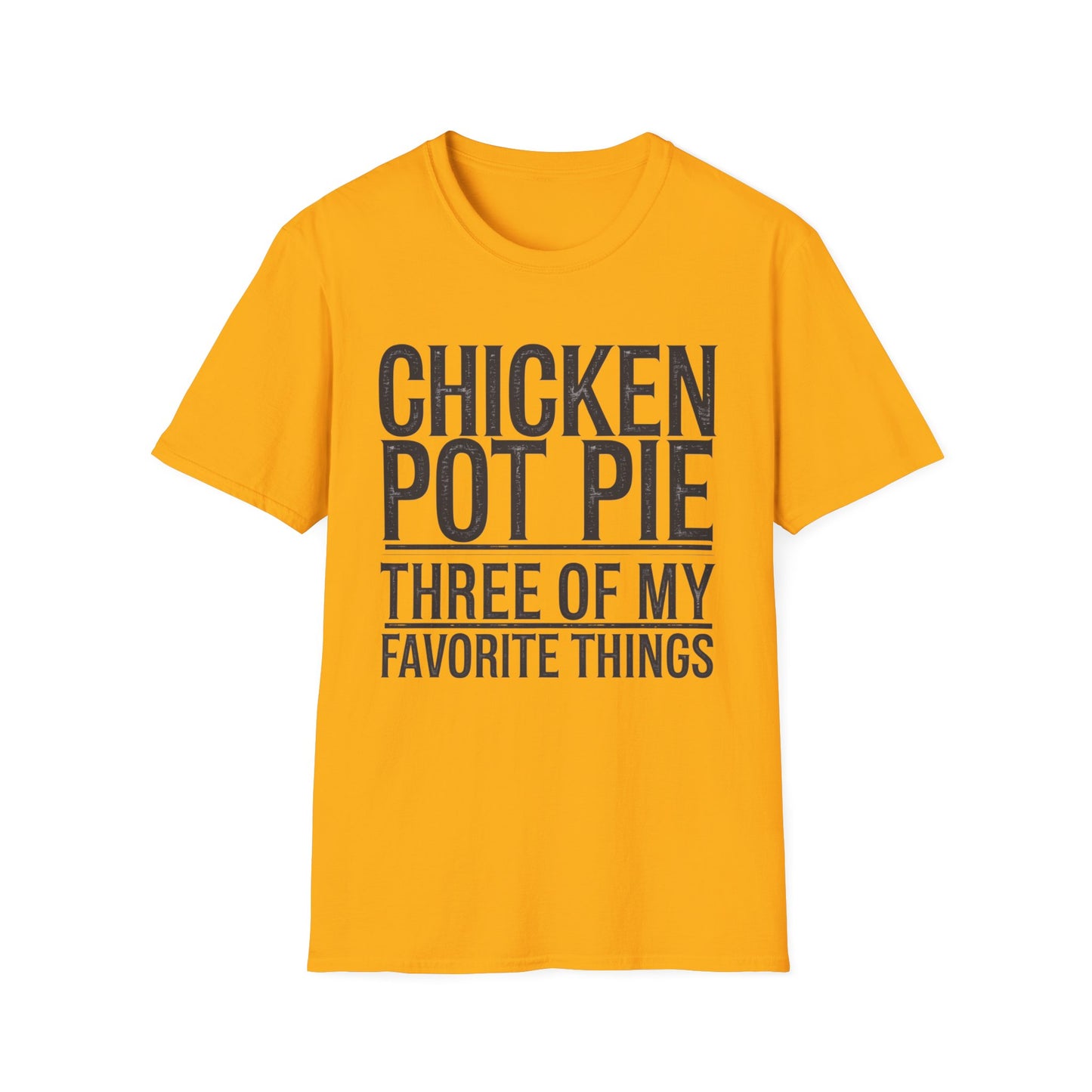 Funny Chicken Pot Pie Unisex Softstyle T-Shirt | Perfect for Food Lovers