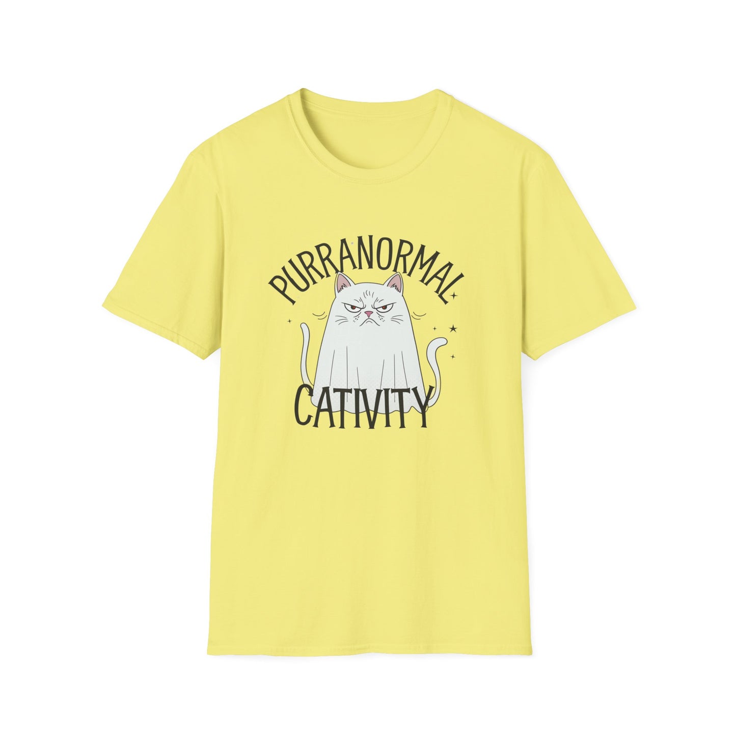 Funny Cat Tee - Purranormal Cativity T-Shirt for Cat Lovers, Gift for Pet Owners, Halloween Tee, Cozy Unisex Shirt, Cat Lover Apparel