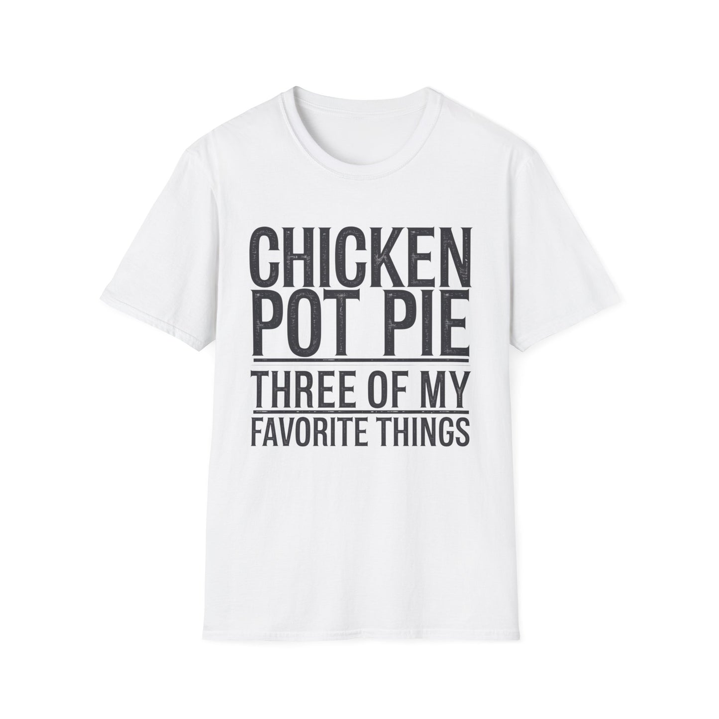 Funny Chicken Pot Pie Unisex Softstyle T-Shirt | Perfect for Food Lovers