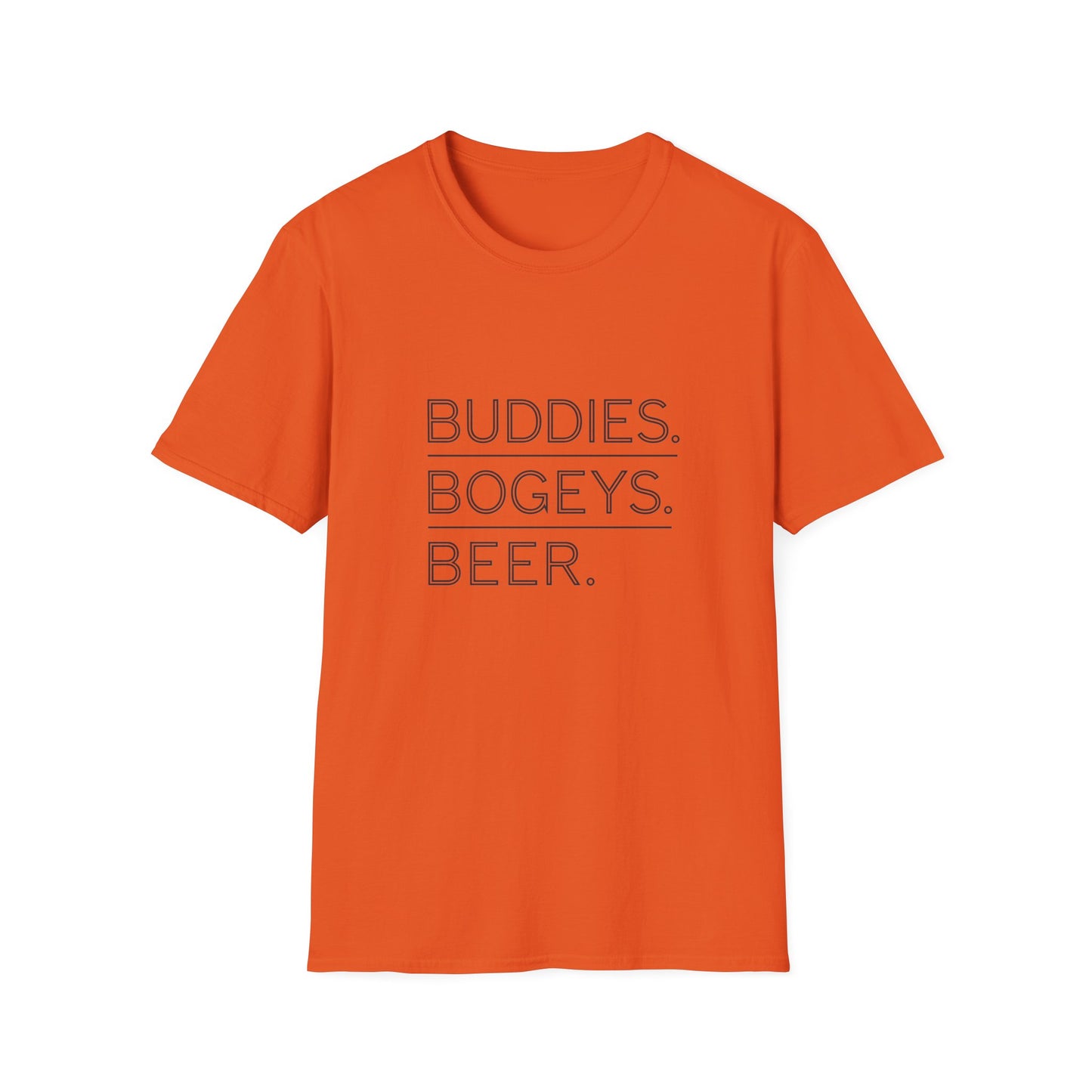 Buddies, Bogeys, Beer Unisex Softstyle T-Shirt