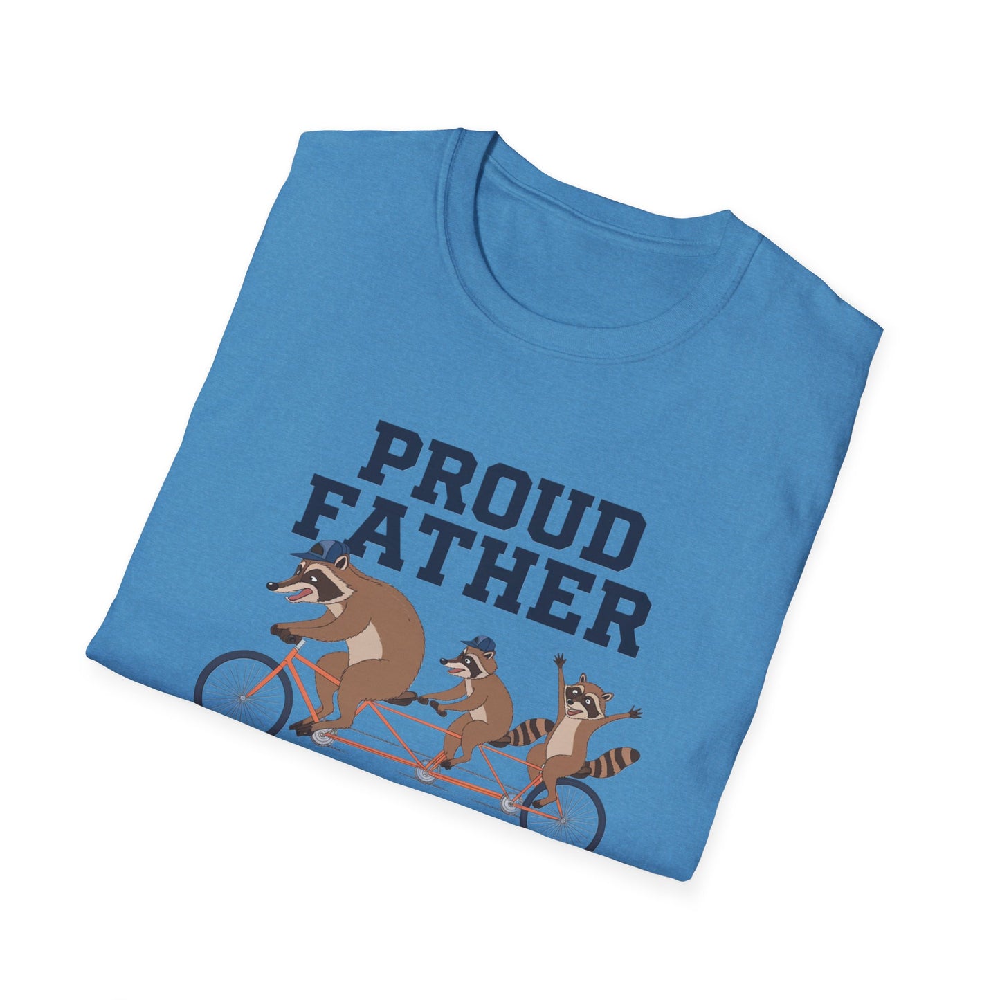 Proud Father Animal T-Shirt | Unisex Softstyle Tee for Dad