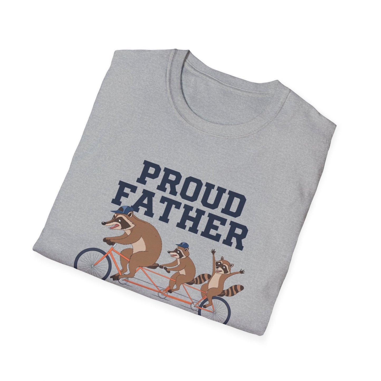 Proud Father Animal T-Shirt | Unisex Softstyle Tee for Dad