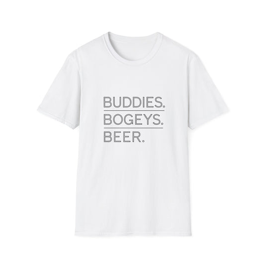Buddies, Bogeys, Beer Unisex Softstyle T-Shirt