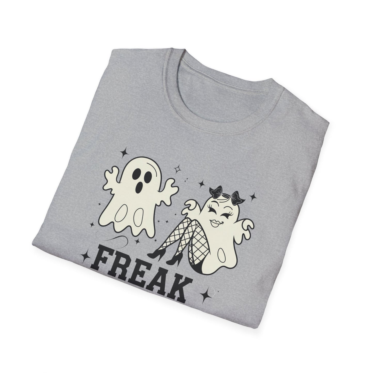 Freak in the Sheets Unisex T-Shirt, Funny Halloween Tee, Ghost & Witch Graphic Shirt, Spooky Season Apparel, Gift for Her