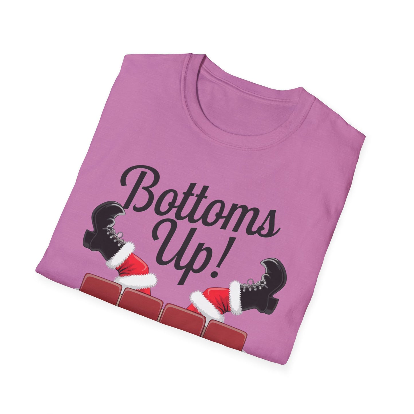 Playful Bottoms Up Unisex T-Shirt, Funny Shirt, Gift for Friends, Casual Wear, Party Apparel, Humor Tee