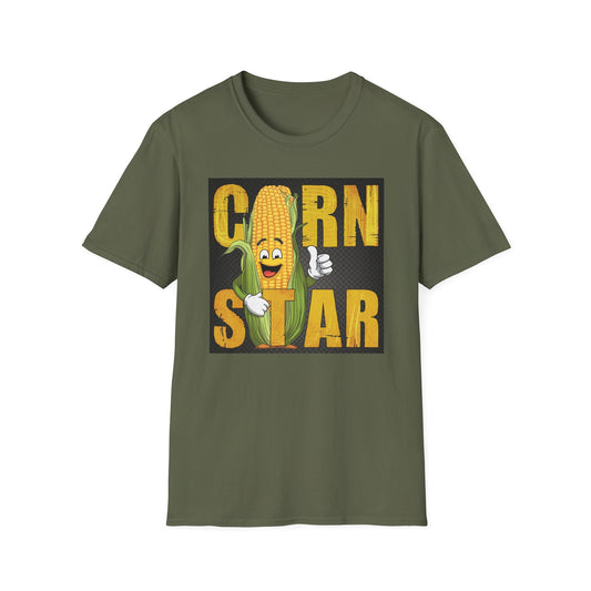 Corn Star Unisex Softstyle T-Shirt - Fun and Quirky Tee for Corn Lovers