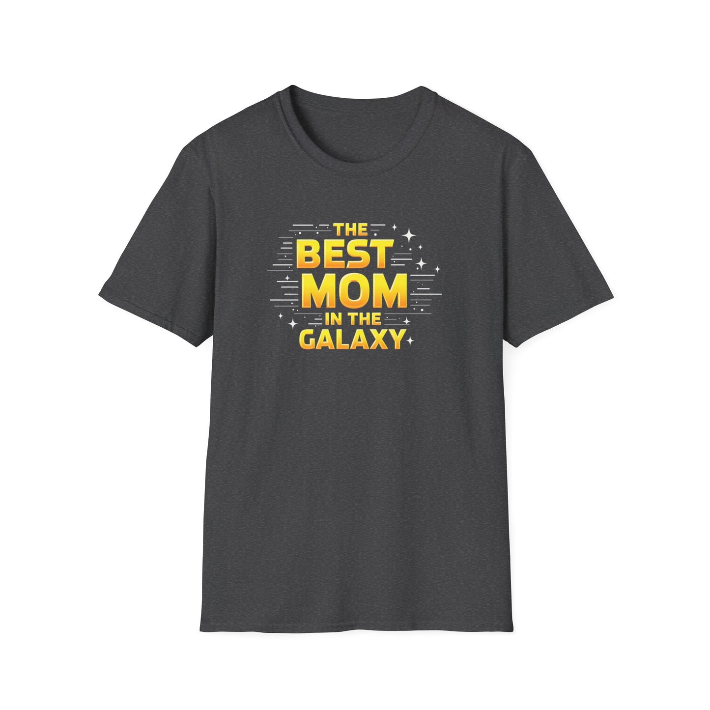 Best Mom in the Galaxy T-Shirt - Unisex Softstyle Tee for Mother's Day, Birthday Gift, Mom Appreciation, Casual Wear, Family Gatherings