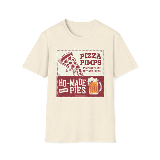 Pizza Pimps Unisex Softstyle T-Shirt - Fun Foodie Tee