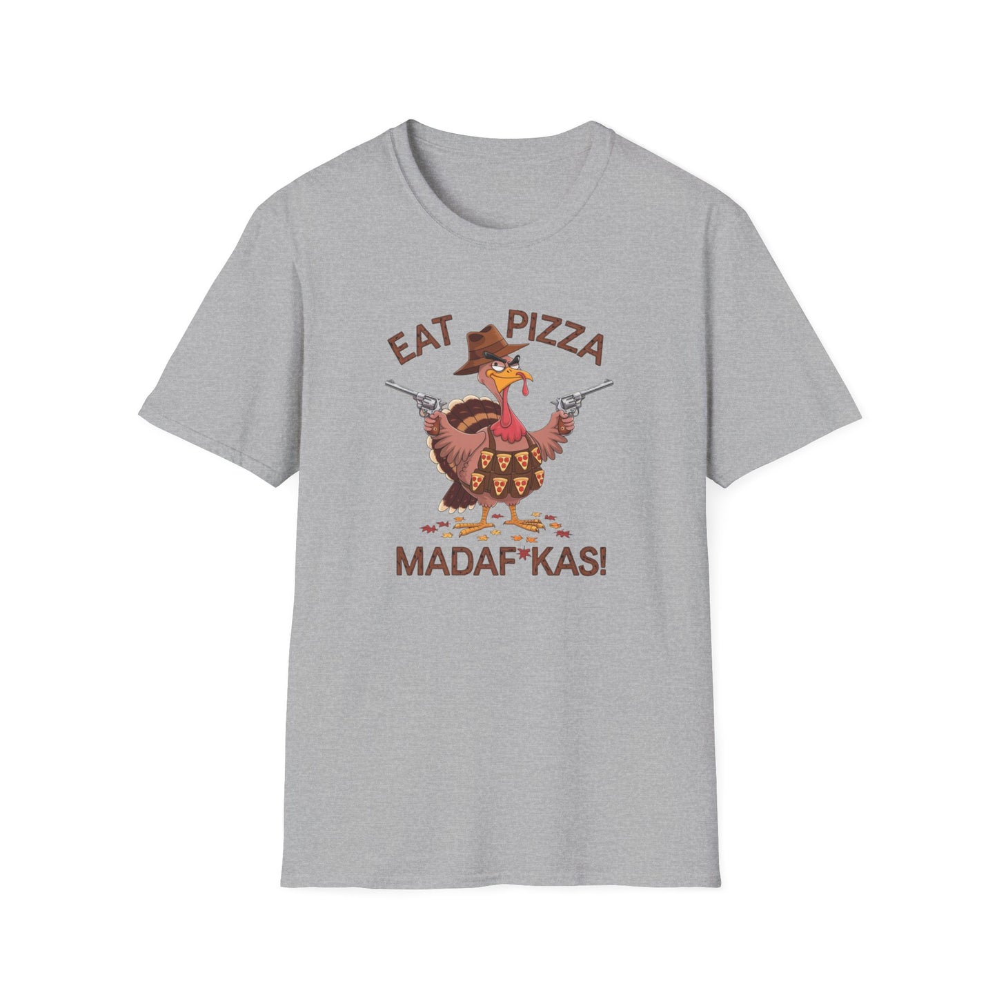 Funny Turkey Pizza Unisex T-Shirt - Perfect for Thanksgiving & Pizza Lovers