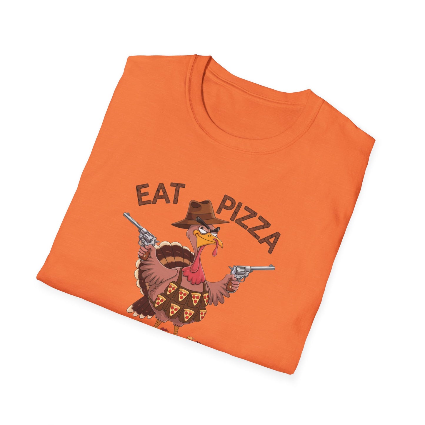 Funny Turkey Pizza Unisex T-Shirt - Perfect for Thanksgiving & Pizza Lovers