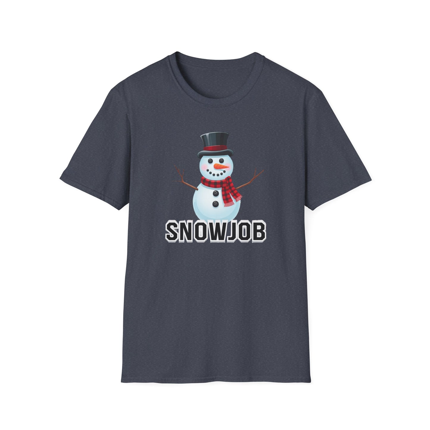Funny Holiday Unisex T-Shirt, Winter Humor Tee, Christmas Gift, Snowman Design, Snowjob Shirt, Seasonal Apparel