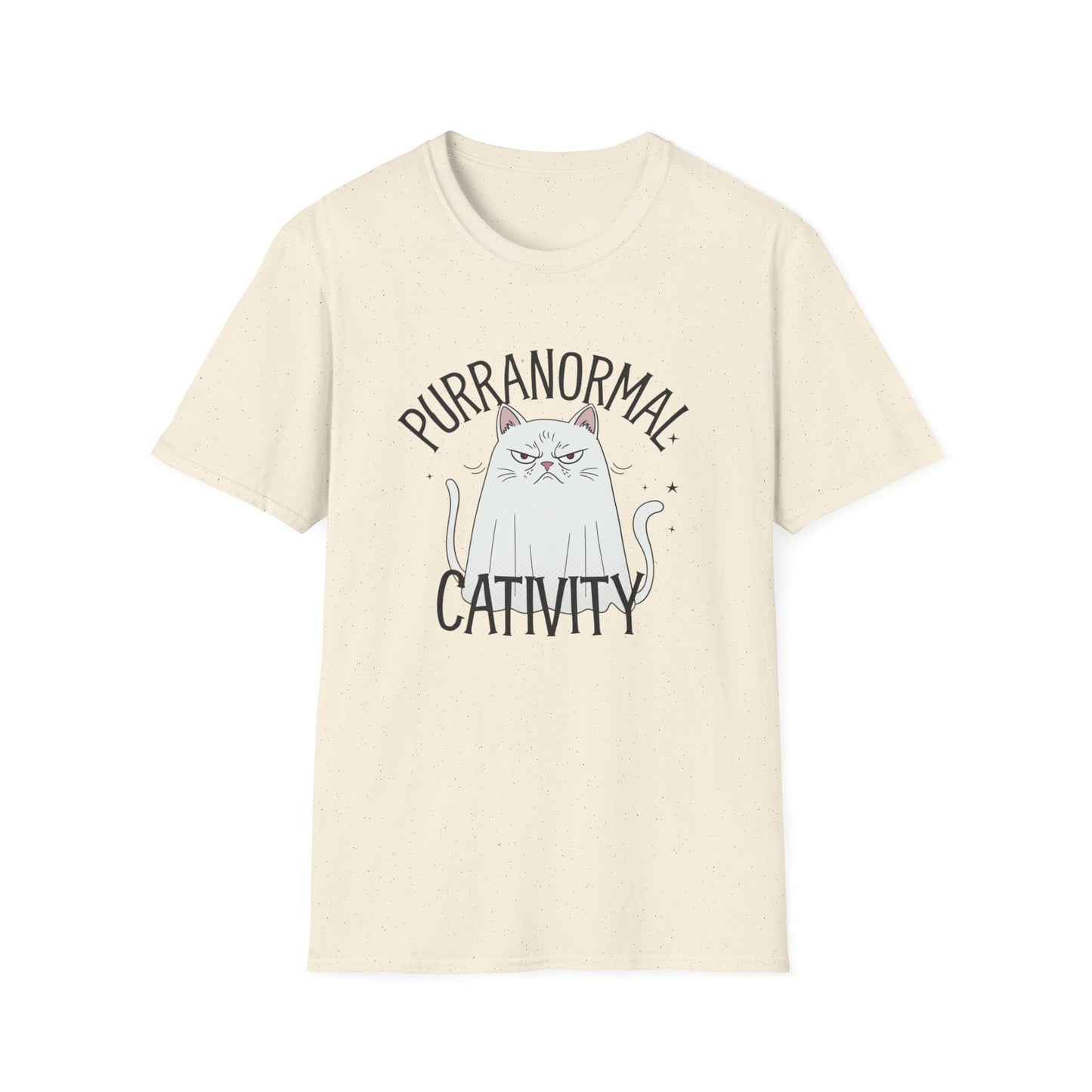 Funny Cat Tee - Purranormal Cativity T-Shirt for Cat Lovers, Gift for Pet Owners, Halloween Tee, Cozy Unisex Shirt, Cat Lover Apparel