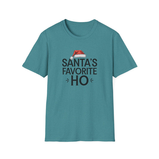 Santa's Favorite Ho Unisex T-Shirt, Funny Christmas Shirt, Holiday Gift, Jolly Tee, Christmas Party Wear, Seasonal Humor Top