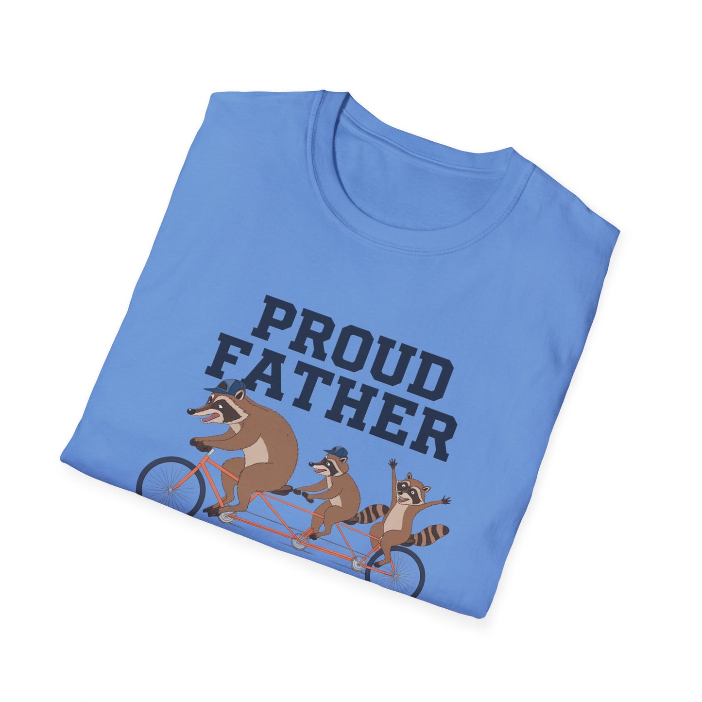 Proud Father Animal T-Shirt | Unisex Softstyle Tee for Dad