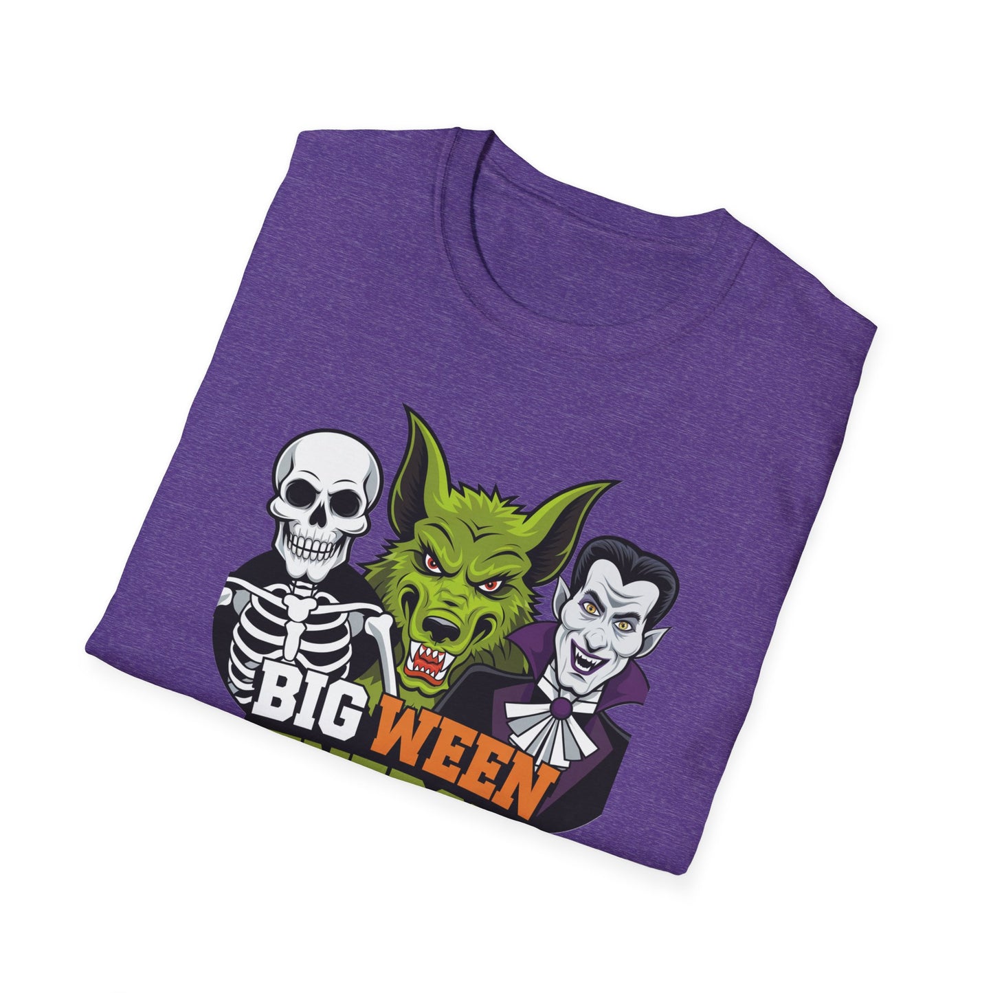 Halloween Graphic Tee, Big Ween Energy Shirt, Unisex Softstyle T-Shirt, Spooky Season Apparel, Fun Halloween Costume Top