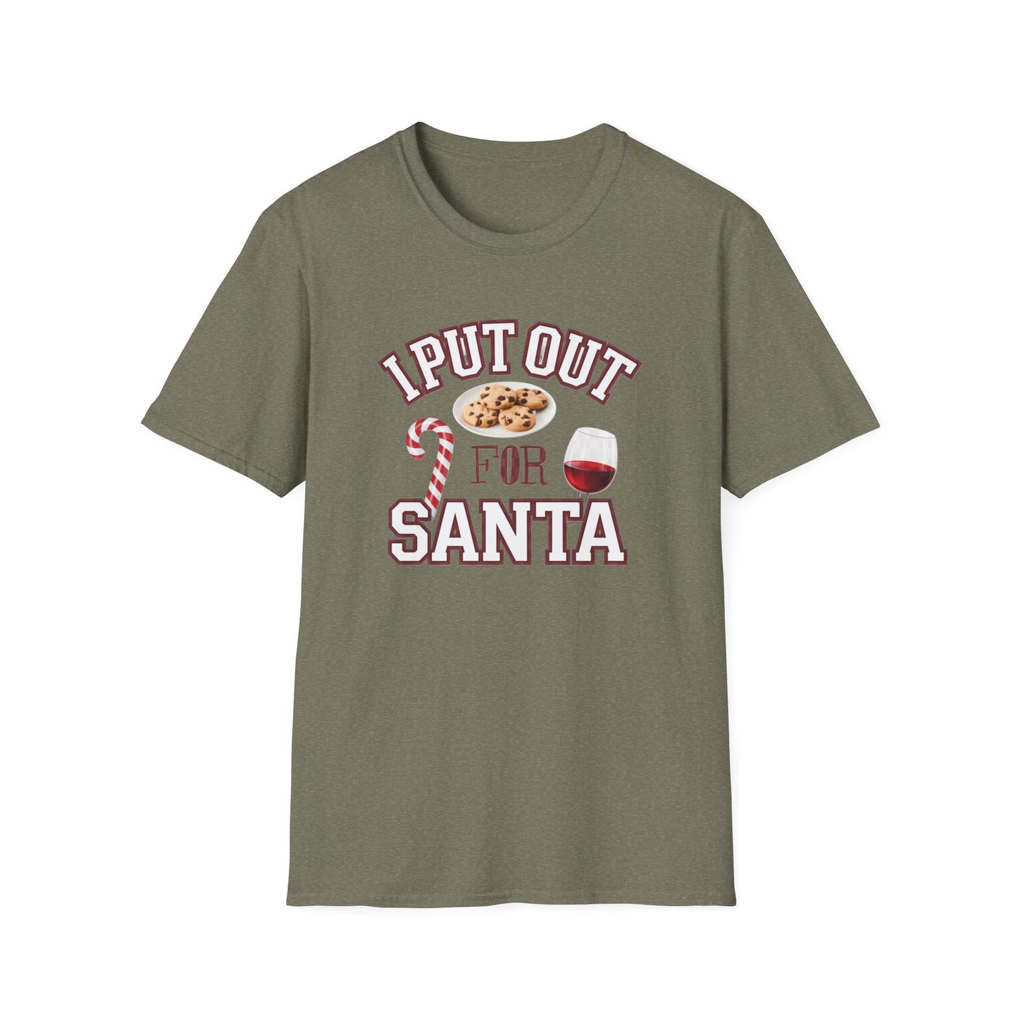 I Put Out for Santa Unisex T-Shirt | Funny Christmas Tee, Holiday Gift, Baking Shirt, Santa Apparel, Xmas Humor Shirt