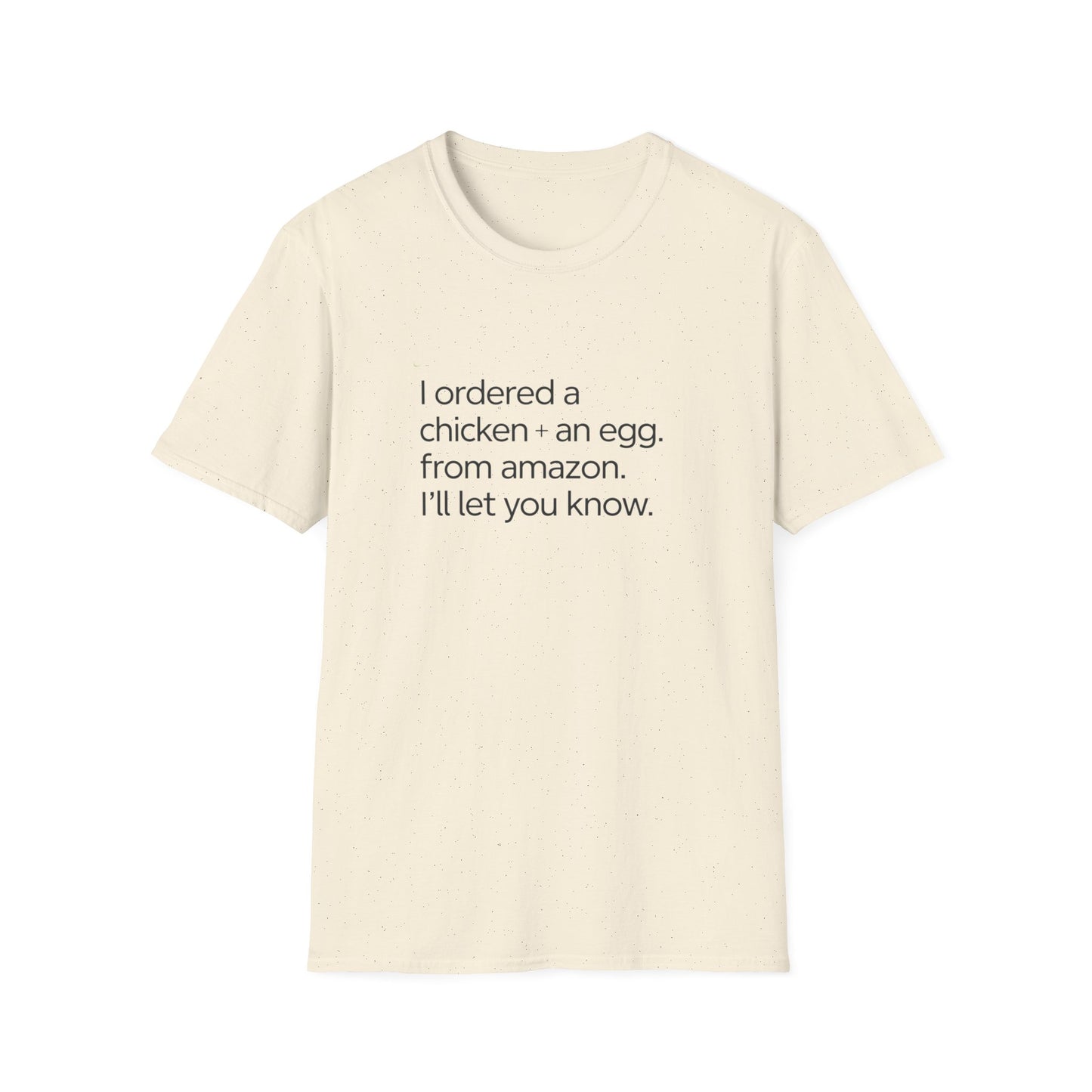Funny Chicken & Egg Unisex Softstyle T-Shirt - Perfect Gift for Food Lovers