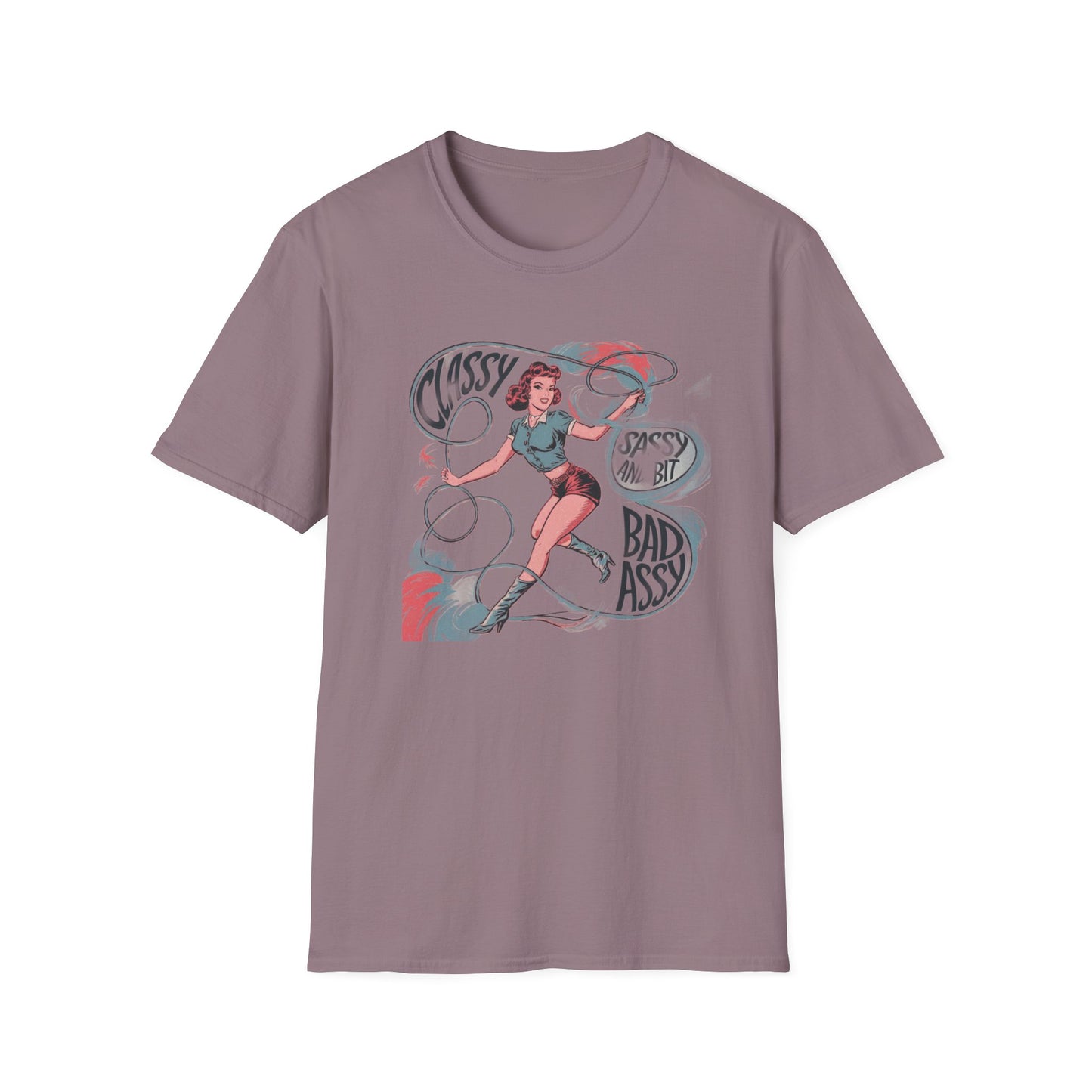 Classy & Badass Unisex T-Shirt, Vintage Chic Tee, Gift for Her, Empowerment Shirt, Casual Wear, Birthday Gift, Feminist Apparel