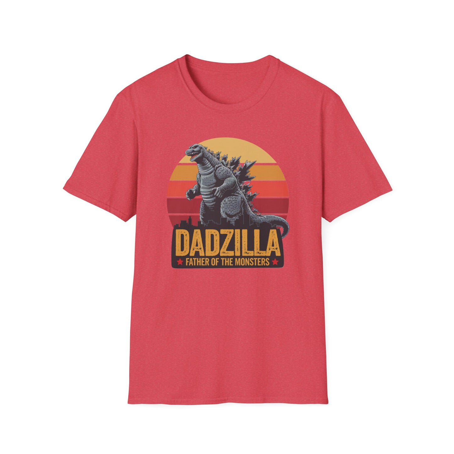 Dadzilla Tee - Unisex Softstyle T-Shirt for Dad Enthusiasts Fathers Day Gift
