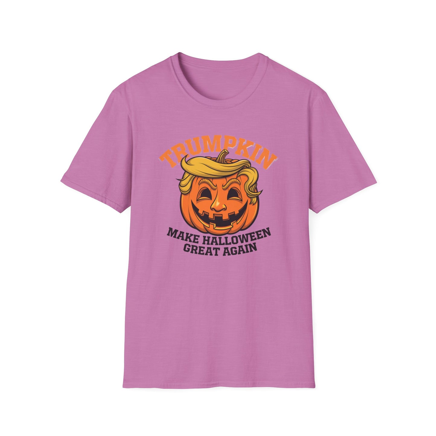 Halloween Trumpkin T-Shirt - Unisex Softstyle Tee for Fall Festivities, Party Attire, Gag Gift, Trick or Treat, Spooky Season