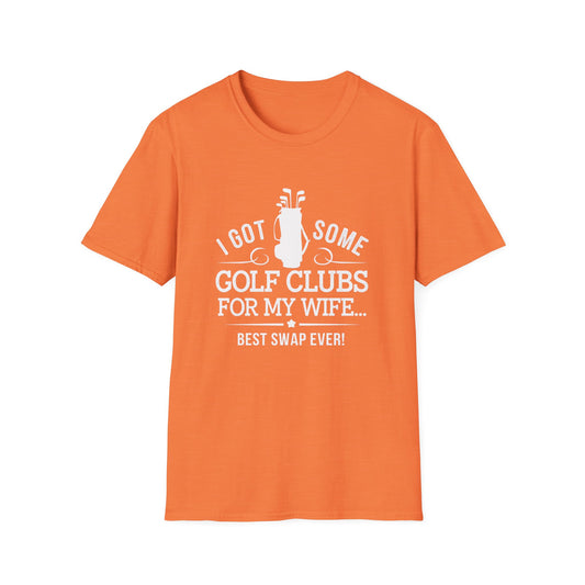 Funny Golf T-Shirt for Couples - "I Got Some Golf Clubs for My Wife"