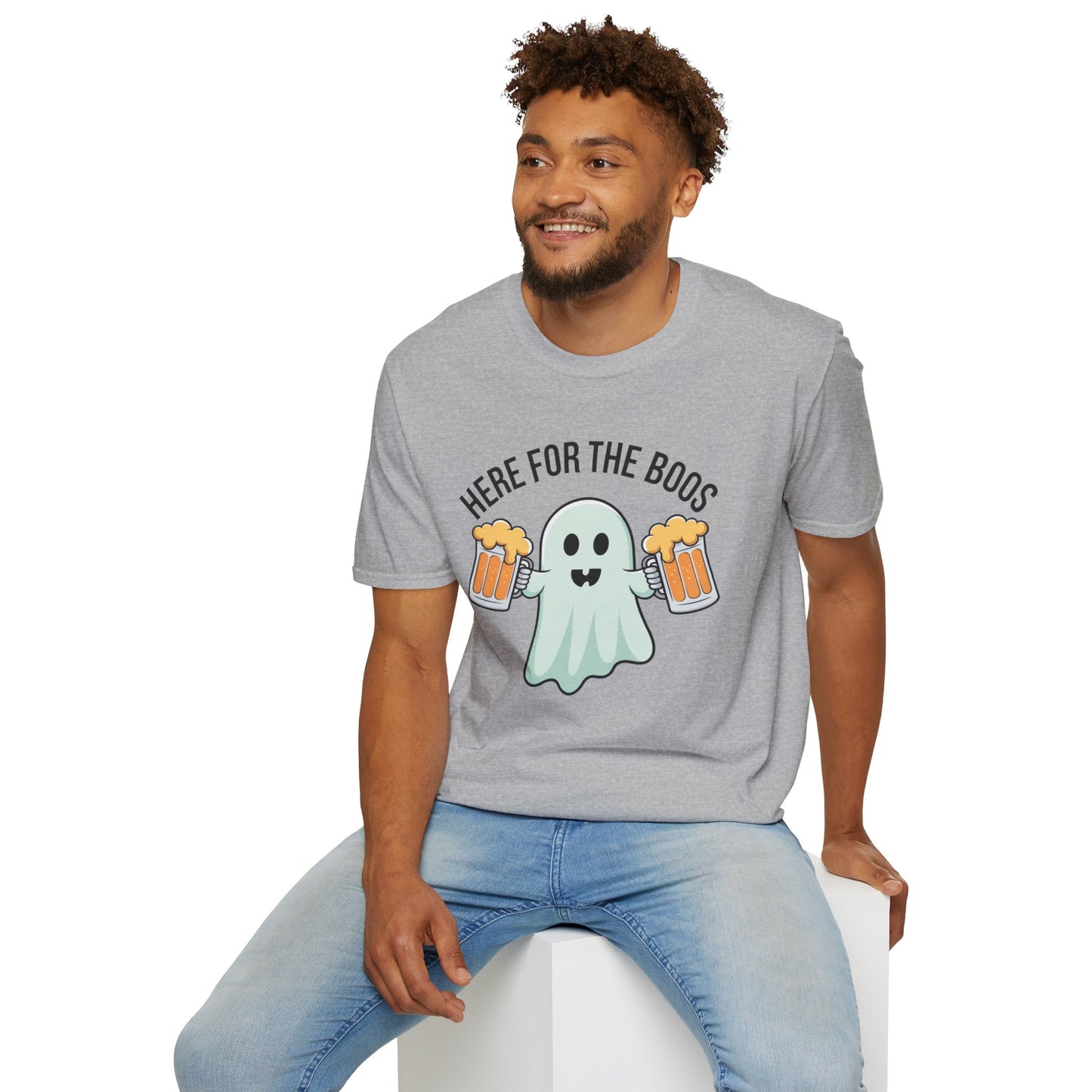 Ghostly Humor Unisex T-Shirt - Perfect for Halloween, Casual Outings, and Party Vibes, Fun Apparel, Spooky Season Tee, Gift for Friends
