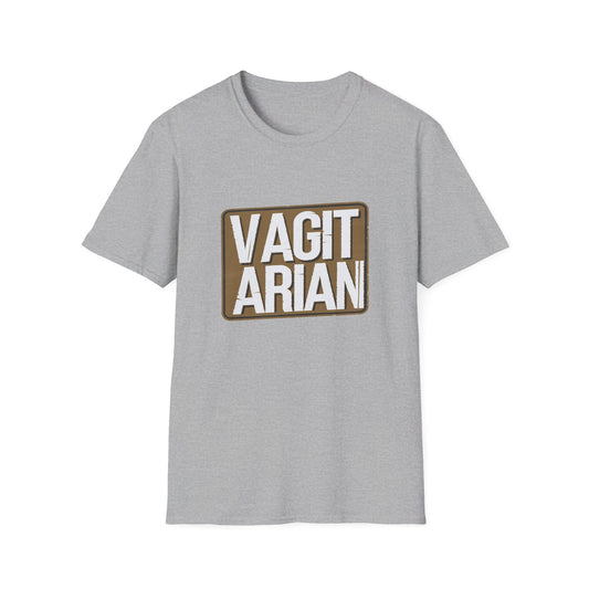 Funny Unisex T-Shirt - "VAGITARIAN" Humor Tee for Food Lovers