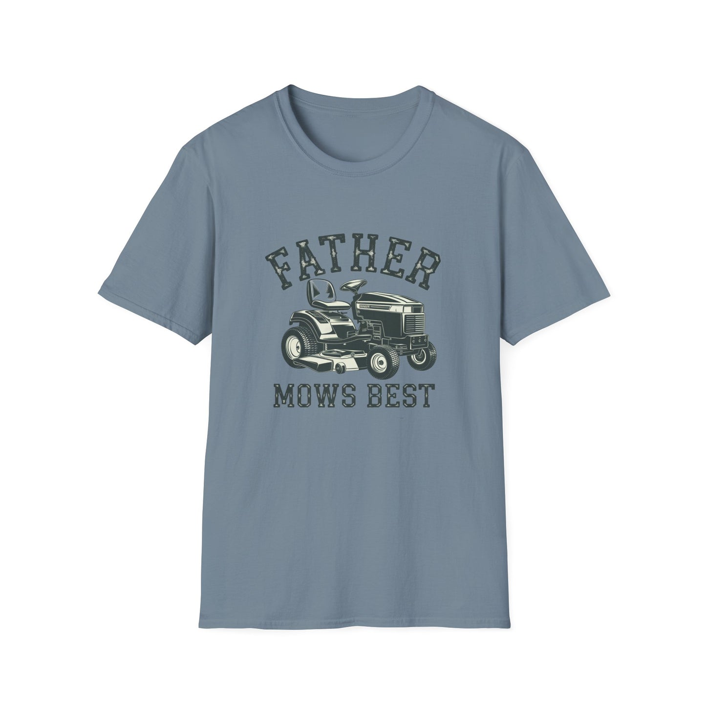 Father Mows Best Unisex Softstyle T-Shirt